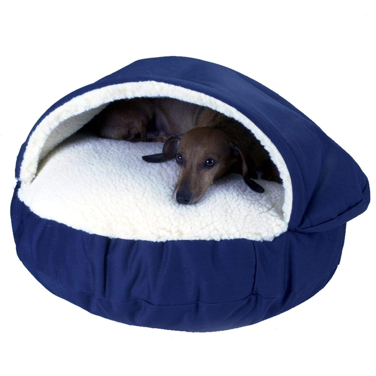 Snoozer Orthopedic Cozy Cave Pet Bed, X-Large, Navy