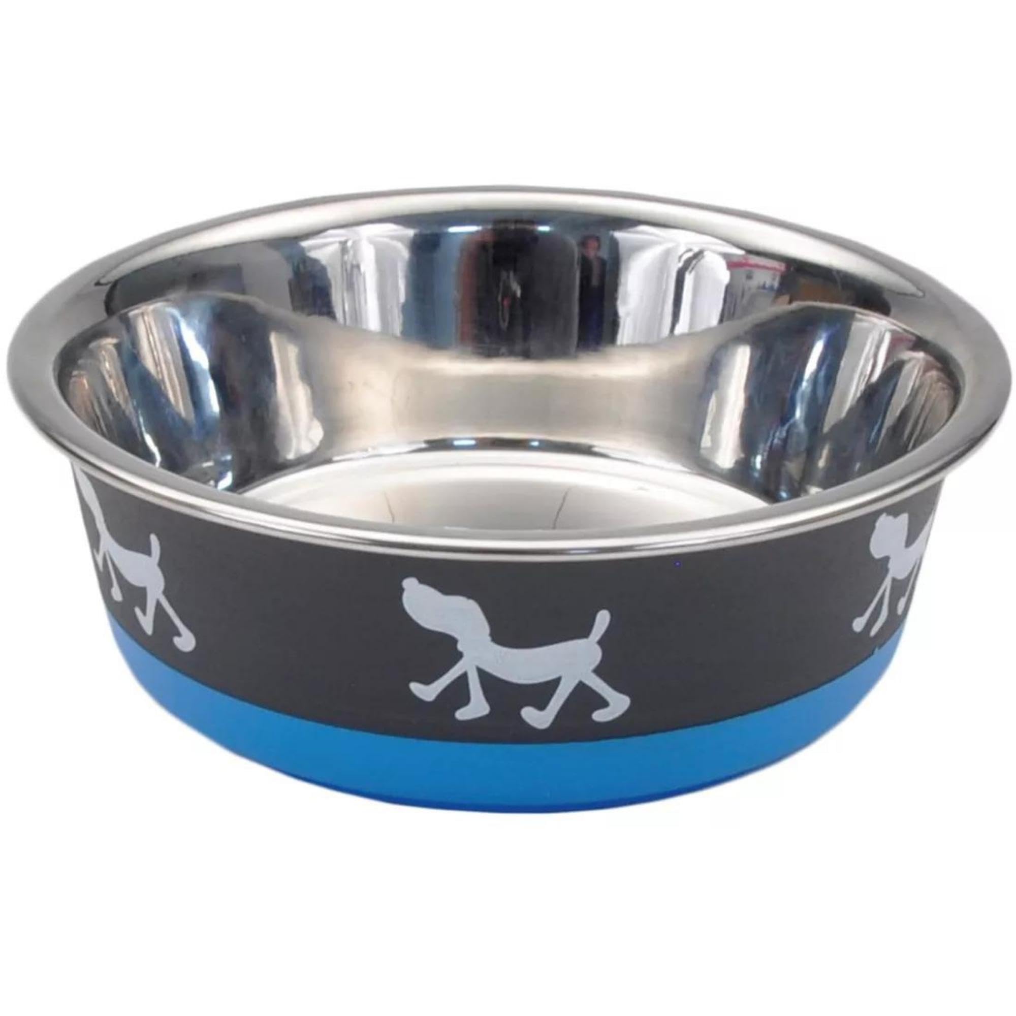 Coastal Pet Maslow Design Series Non-Skid Dog Bowl Blue Pup
