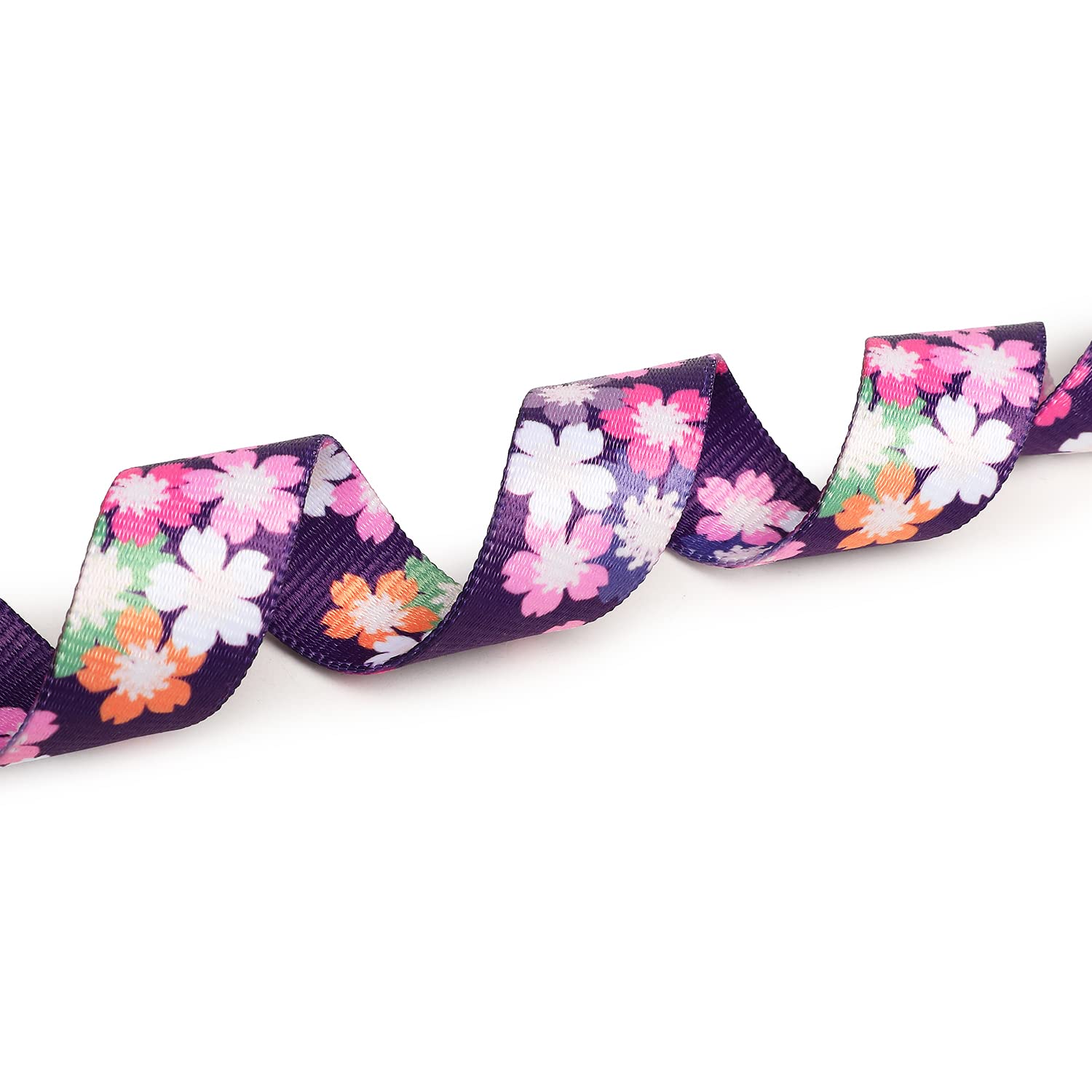 Mercano Adjustable Dog Collar - Special Design Patterns, Soft Nylon Comfortable Durable Pet Collar For Small Medium Large Dogs (M, Floral Pink)