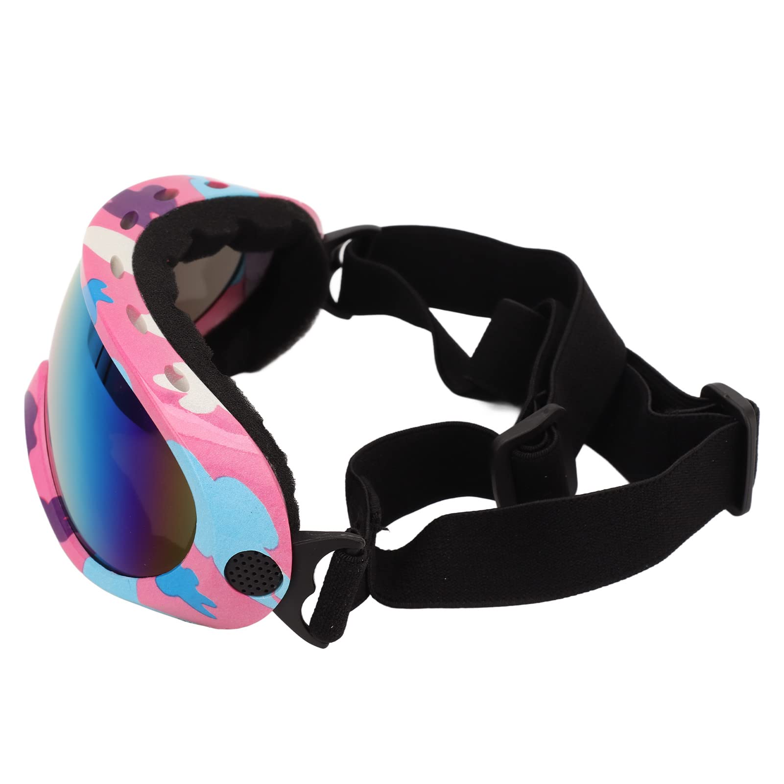 Dog Sunglasses, Dog Goggles Pet Glasses Eye Winproof For Dogs Eyes Red Lens (White Frame)