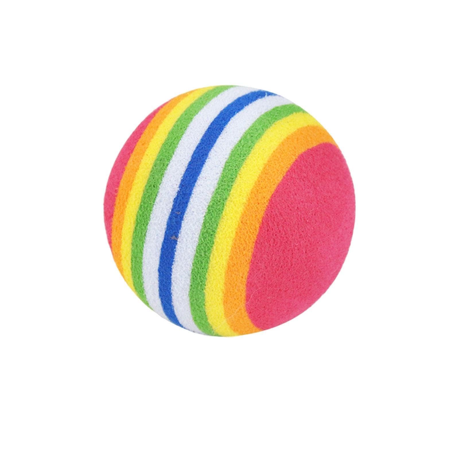 EnakshiCat Rainbow Toy Ball Small Dogs Puppy Toy Pet Toy Activity Interactive|Pet Supplies|Cat Supplies|Toys