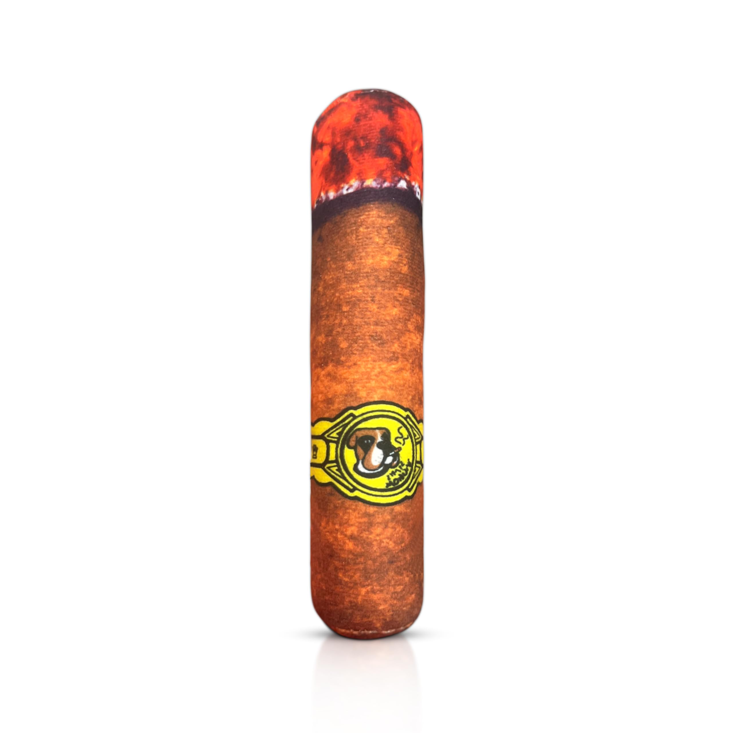 Vaulted Skulls & Co Dog Cigar Toy Small | Cigar Chew Toy Dogs | Dog Cigar Toy W/Squeaker | Pet Cigar Chew Toy | Small | 7''