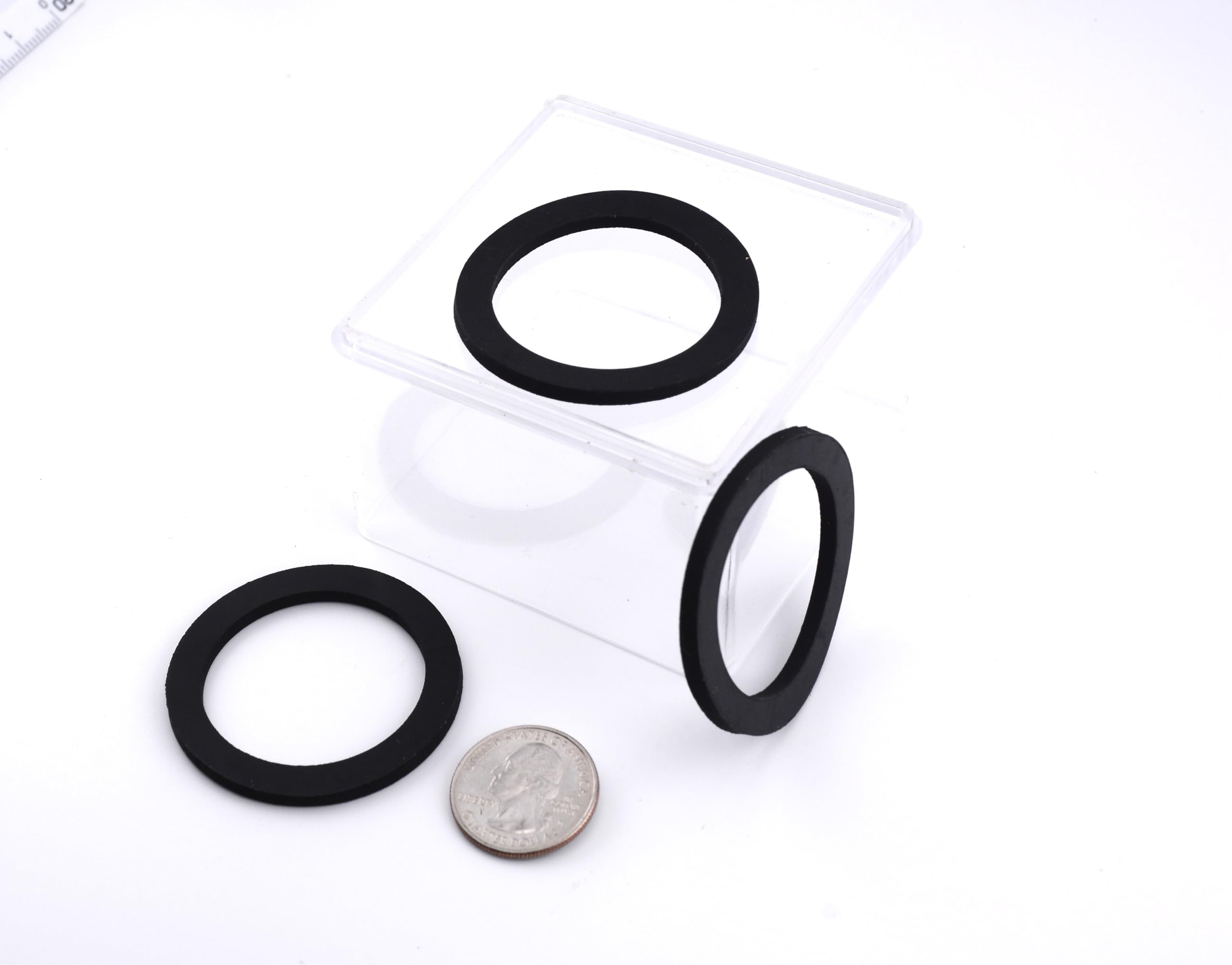 Generic Rubber Gasket Compatible For Marineland Magnum Hot Series & Polishing Filter - 2 Pack, Black