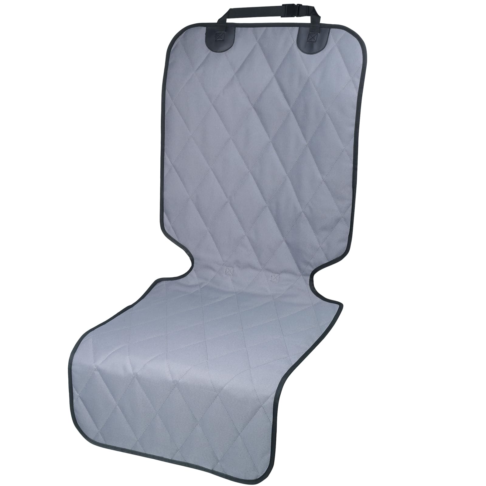 Vivaglory Front Dog Seat Covers, 1Pack No-Skirt Design Protectors For Bucket Seats, Quilted 600D Oxford With Anti-Slip Back For 