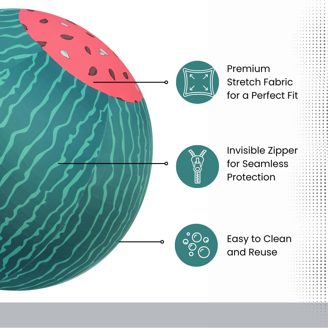 Horzmetnex 30 Inch Horse Ball Cover,Ball Cover For Horses(Watermelon Pattern, 30Inch)