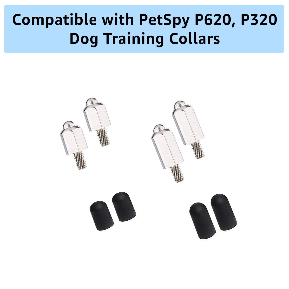 PetSpy P620/P320 Replacement Contact Points - Stainless Steel, Silver, Model P-Contacts-points-FBA