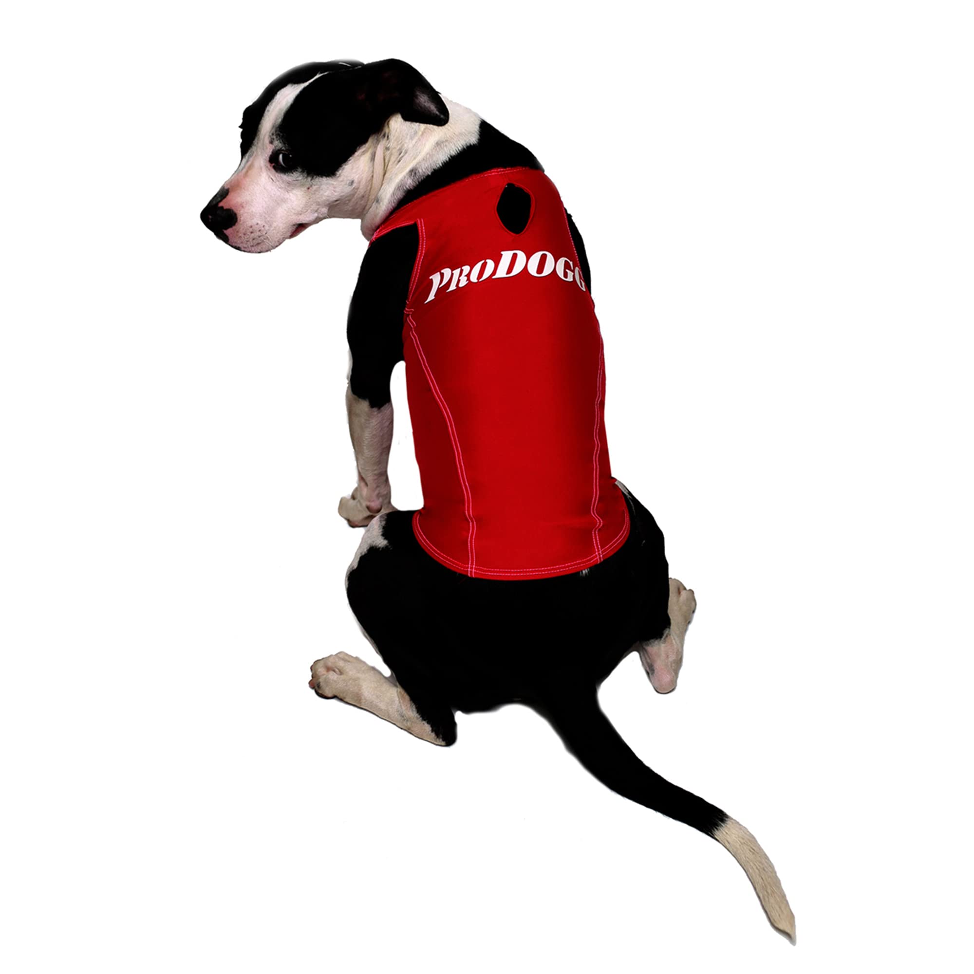 Prodogg Sleeveless Anxiety Relief Jacket Vest For Dogs | Calming Wrap Solution For Anxiety, Separation, And Stress Relief (Red, 