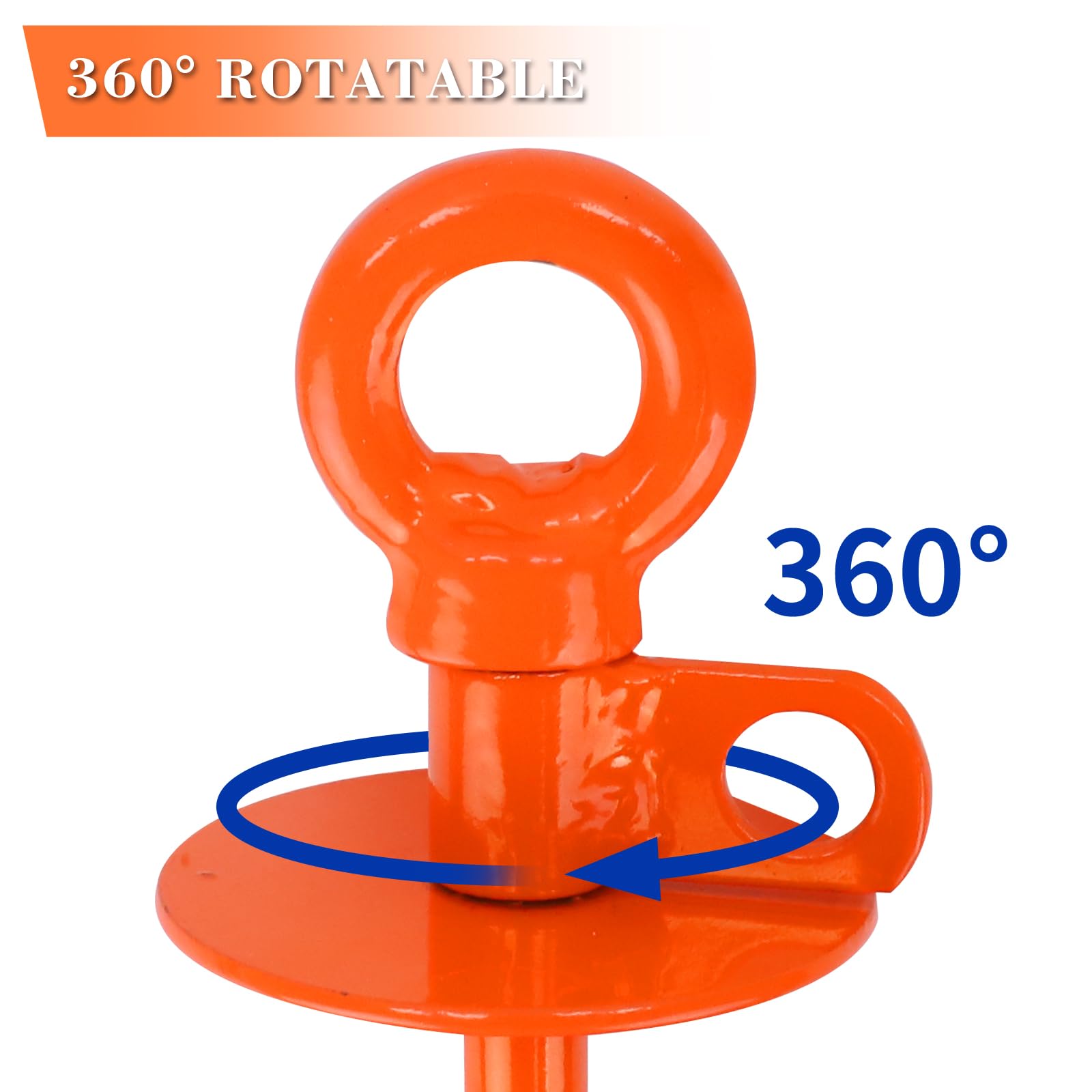 Safetect Dog Tie Out Stake Heavy Duty Dog Stake For Large Dogs Up To 210 Lbs 360 Swivel Dog Stakes For Outside Camping Gear Beac