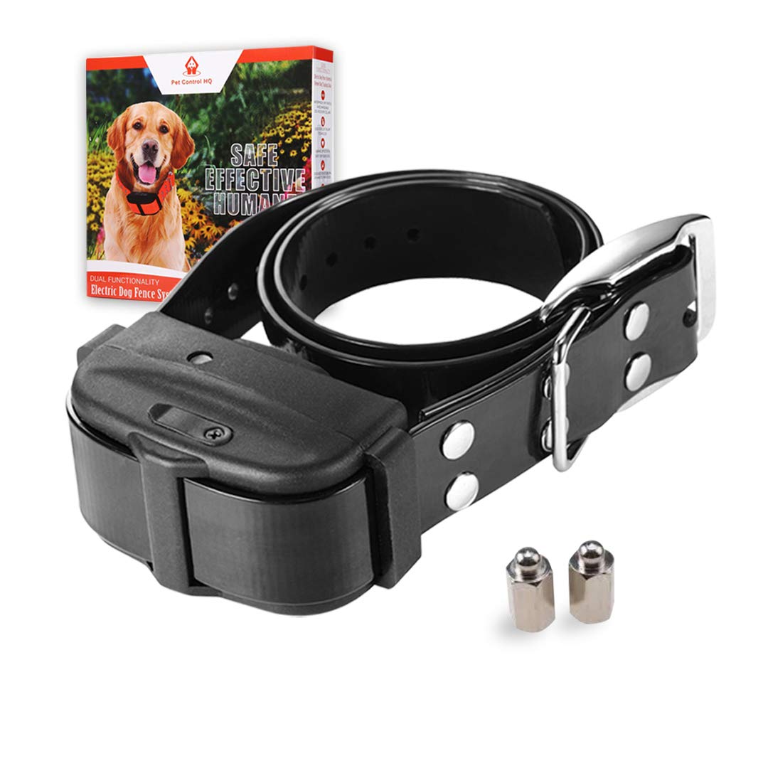 Dog Collar Replacement for Pet Control HQ Dual Wireless Electric Fence for Dogs & Remote Dog Training Collar - Safe, Rechargeabl