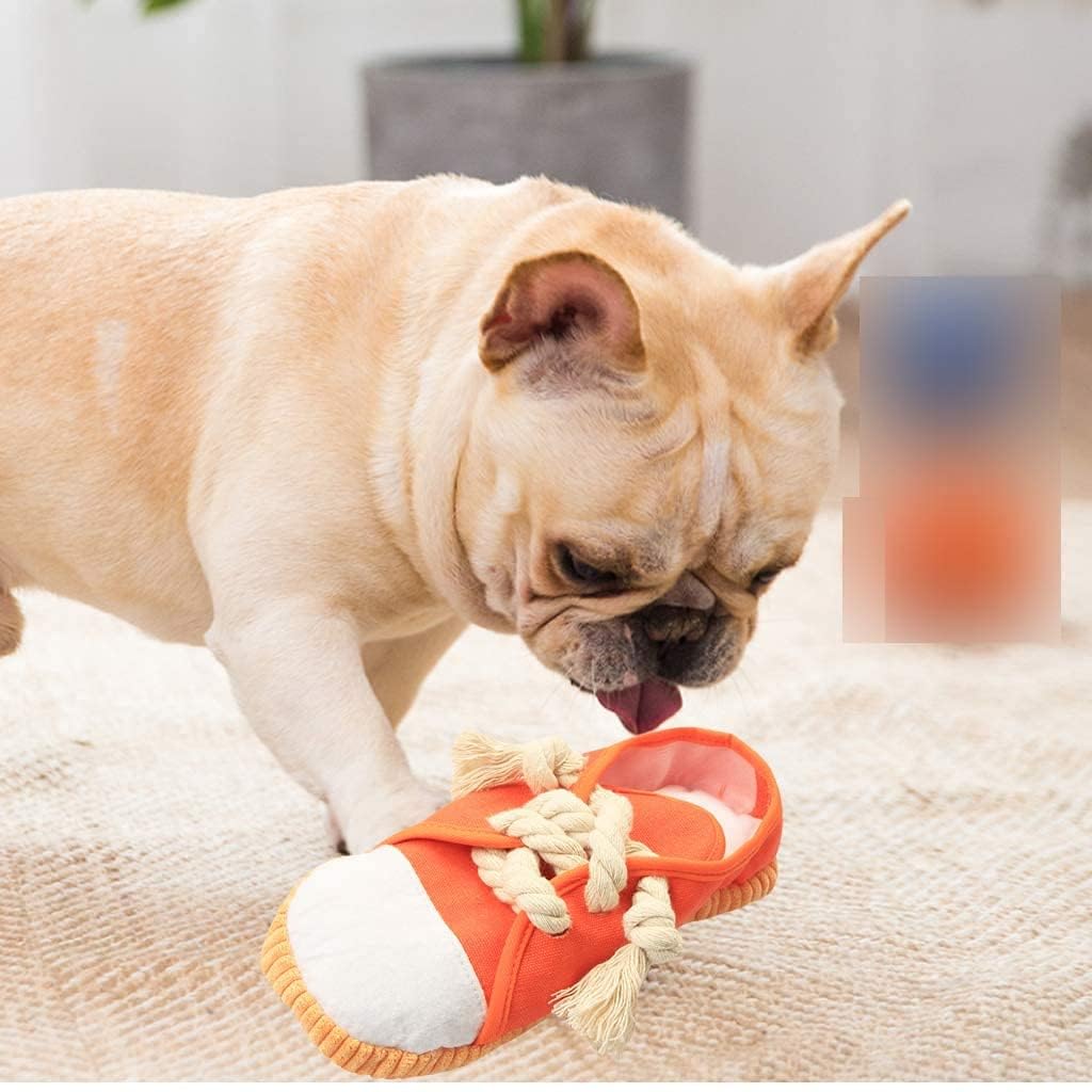 Dogowu Dog Chew Toys,Creative Shoes Shape Squeaky Toy, Durable And Safe Dog Playing Toy Funny Shoes Sound Toy For Small And Medi