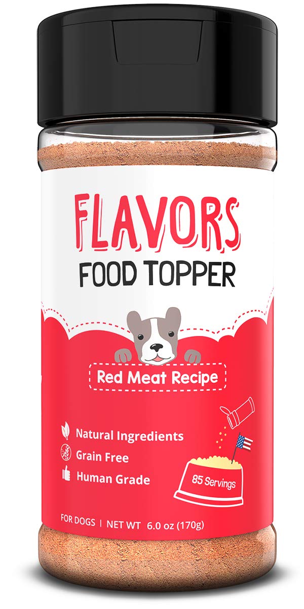 Flavors Food Topper And Gravy For Dogs - Red Meat Recipe With Beef Bone Broth - Natural, Human Grade, Grain Free - Perfect Kibbl