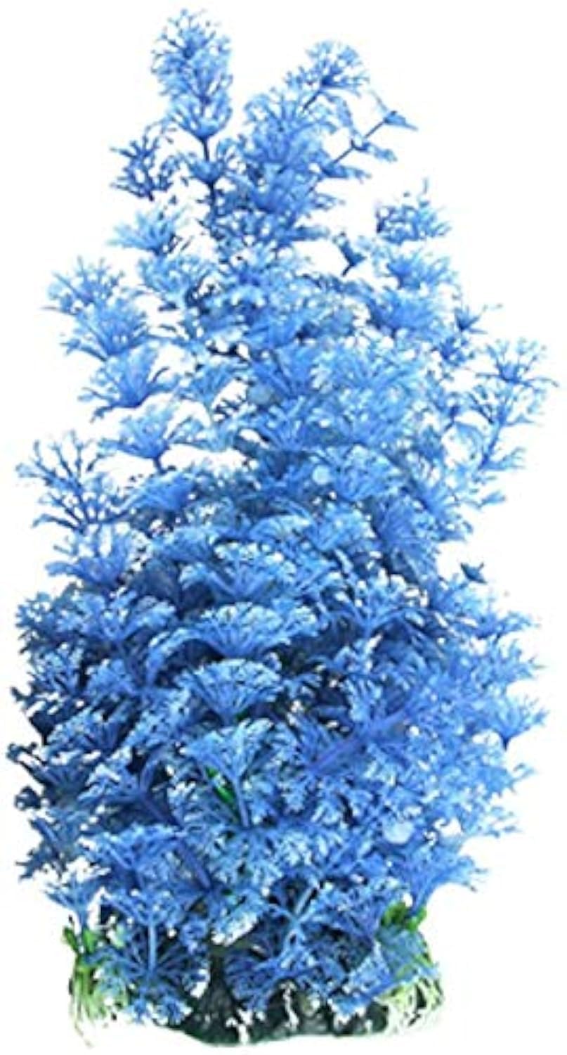 Jdyyicz Plastic Aquarium Plant/Grass Decorative, Blue/White