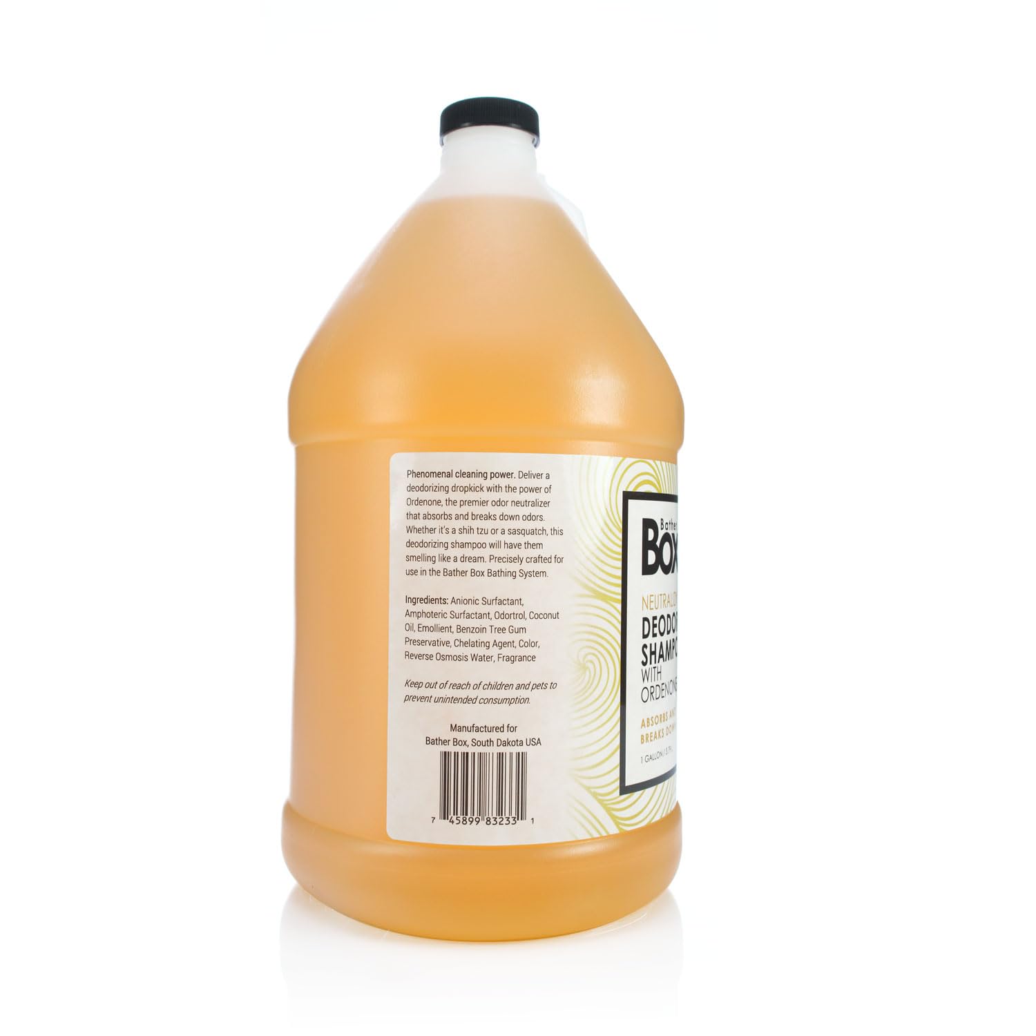 Batherbox Deodorizing Dog Shampoo, 1 Gallon - Odor Eliminator, Eliminates Stinky, Smelly Pet Odors, Deodorizes Pet Odors And Fre