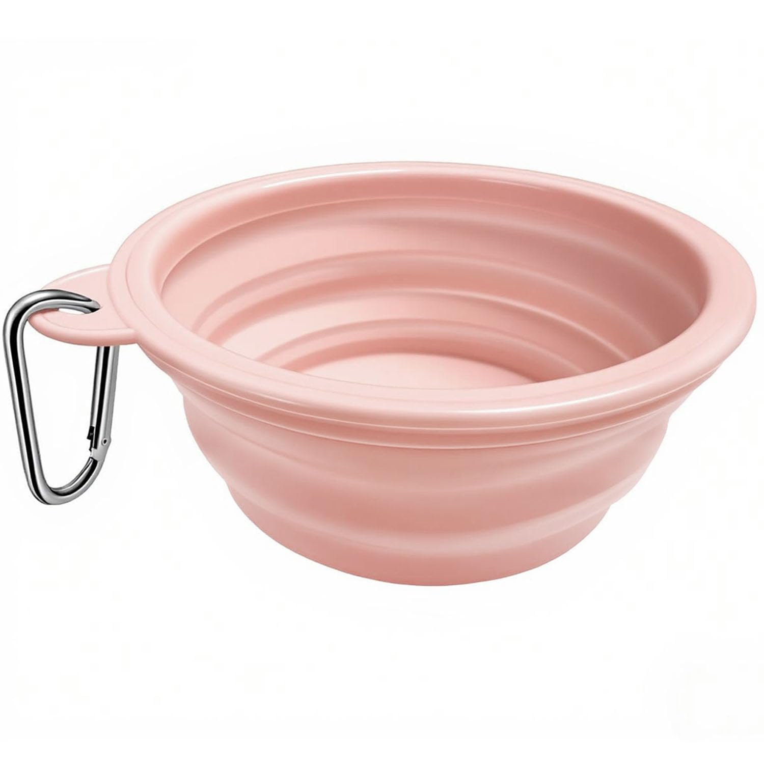Ateto Collapsible Silicone Pet Bowl | Portable Foldable Dog & Cat Travel Bowl With Carabiner | Lightweight Expandable Water & Fo