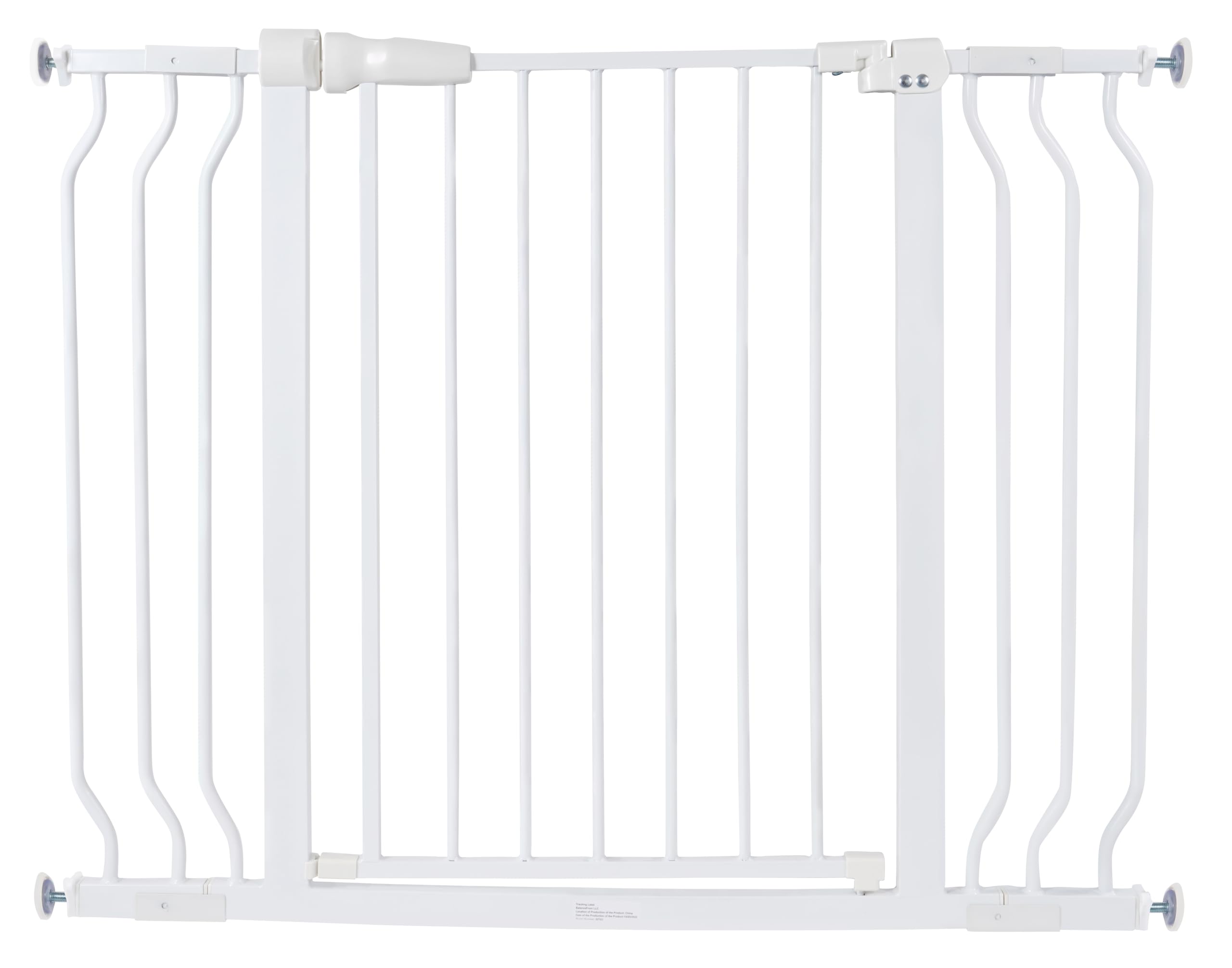 BalanceFrom Easy Walk-Thru Safety Gate, 30-Inch Tall, Fits 29.1-43.3 Inch Openings, Auto-Close, White, Alloy Steel, Model BFSG-