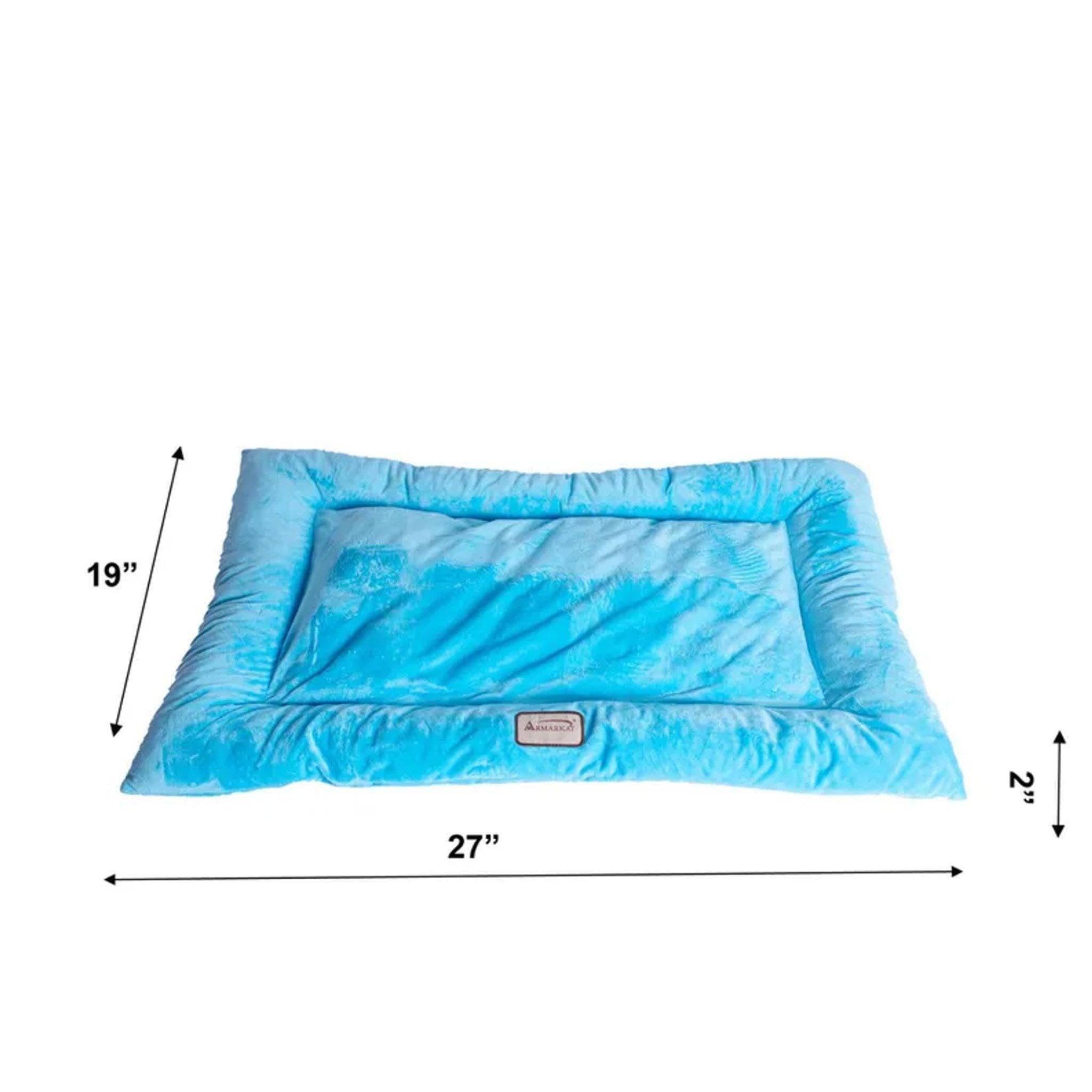 Armarkat Pet Bed Mat 35-Inch By 22-Inch By 3-Inch M01-Large, Sky Blue