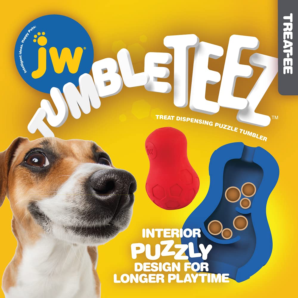 JW Tumble Teez Puzzler Treat Dispenser, Small