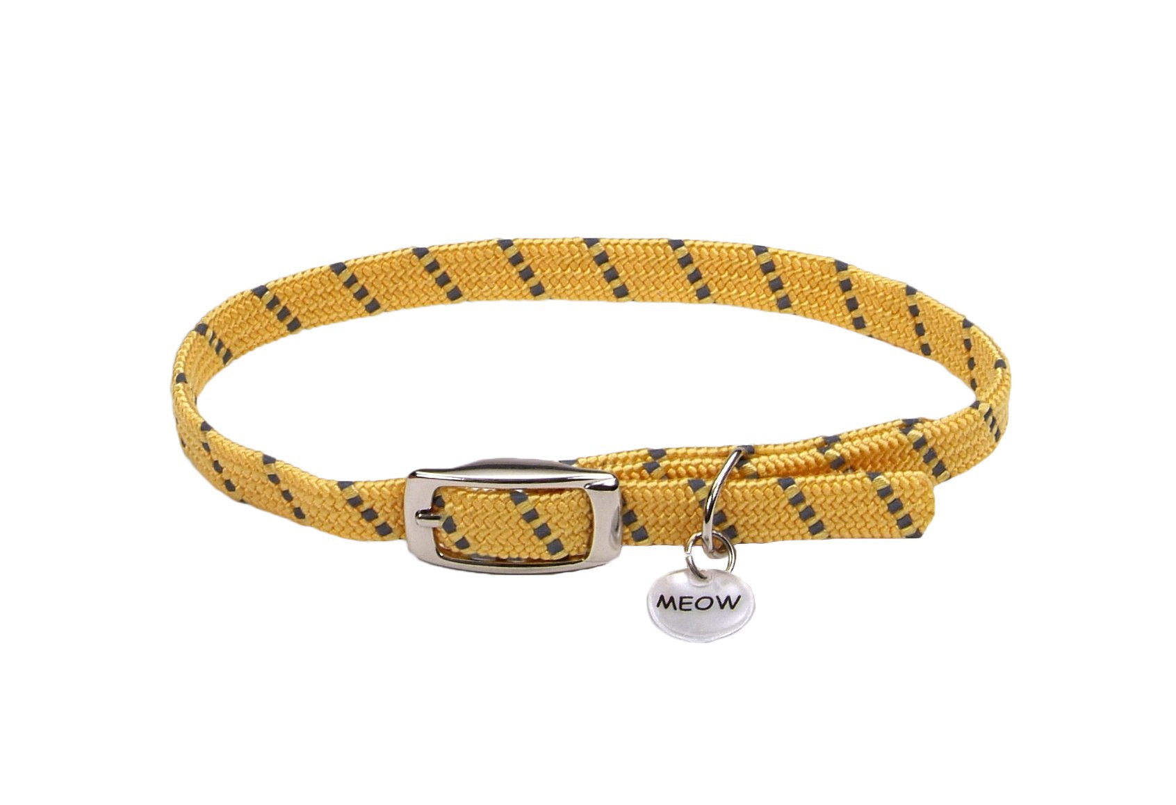 Coastal Pet Elastacat Reflective Safety Stretch Collar Yellow