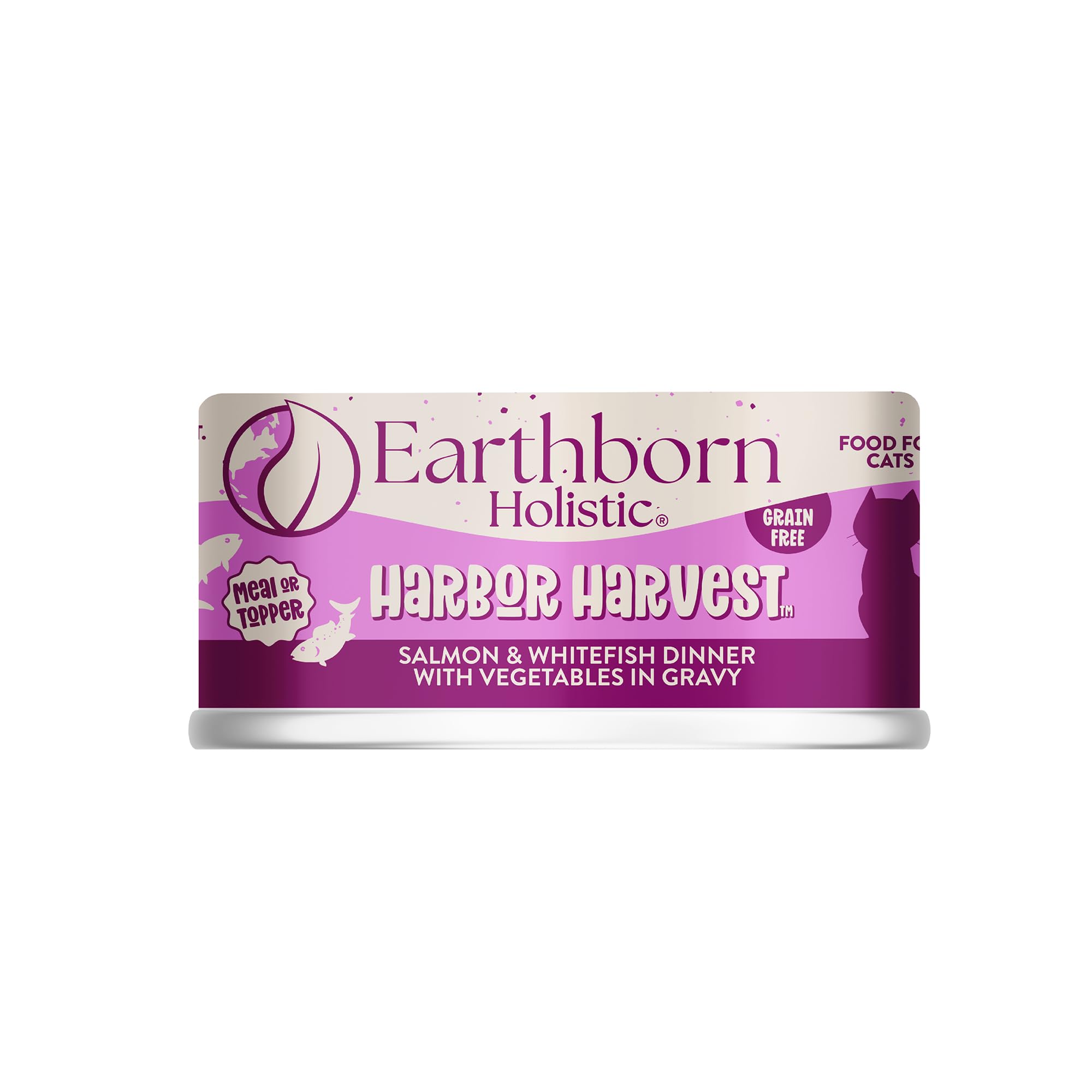 Earthborn Holistic Harbor Harvest Grain-Free Moist Cat Food 3 oz Can