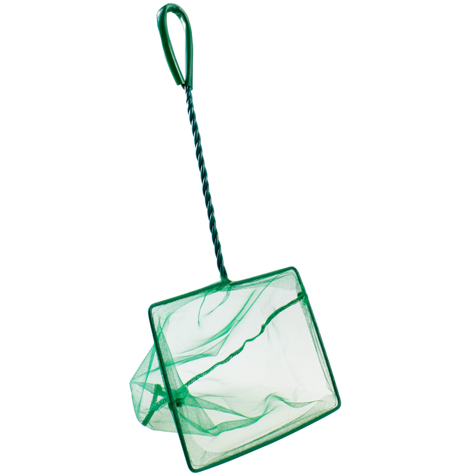 AQUANEAT 8 Inch Aquarium Fish Net, Wastes Skimming Cleaning Tool with Firm Handle for Fish Tanks Small Ponds