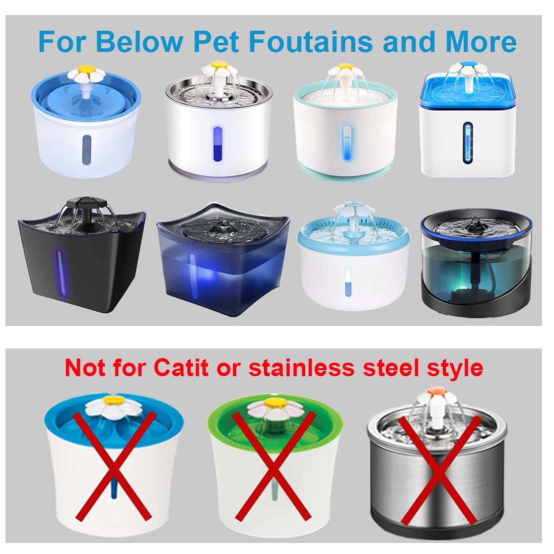 Cat Water Fountain Replacement Filter 4/9/16 Pack, Byewire Pet Water Fountain Filter Replacement For Most Dog Cat Water Dispensers,Ion Exchange Resin And Activated Carbon Filters