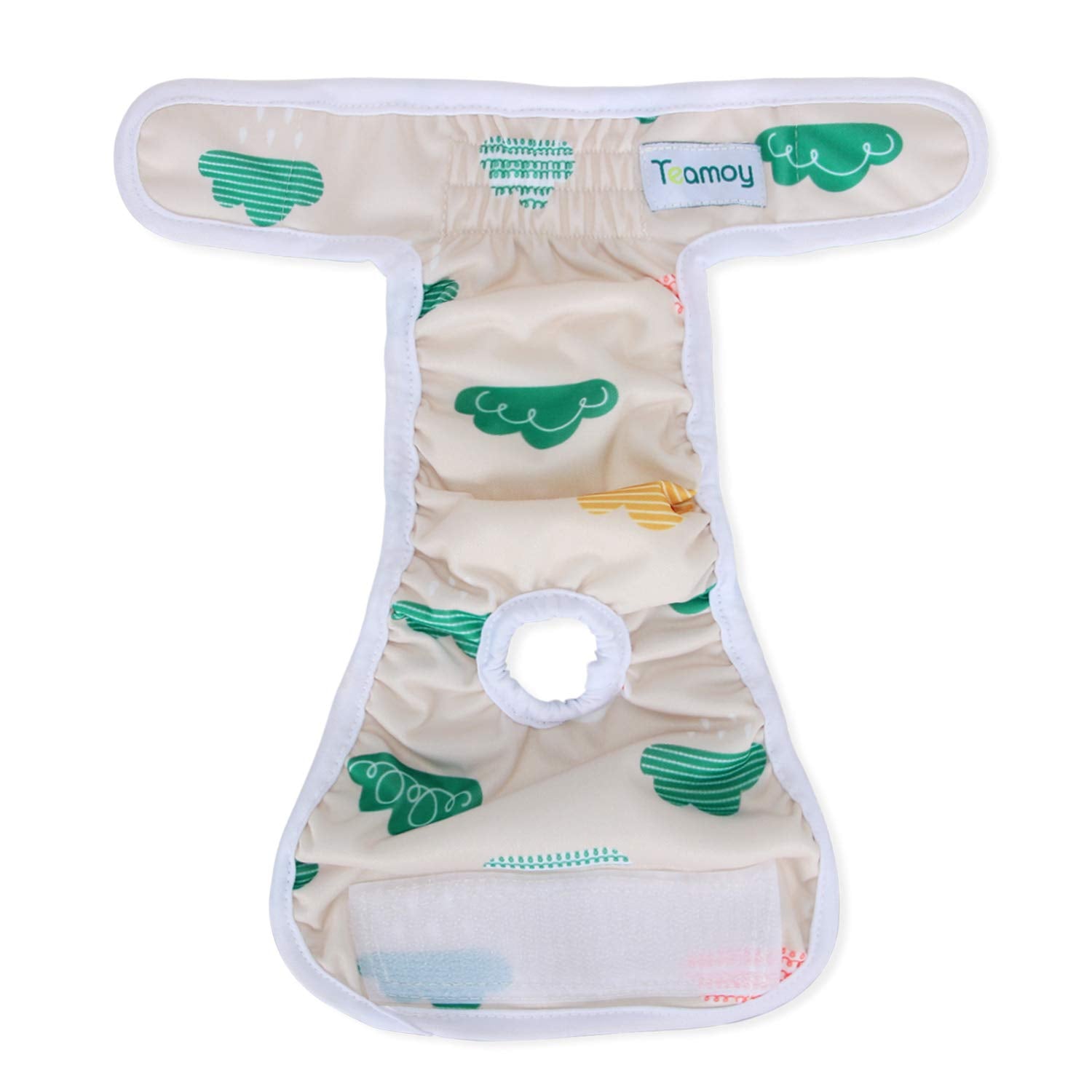 Teamoy Washable Female Dog Diapers (Pack Of 4), Reuable Doggie Diapers Wraps For Female Dogs, S