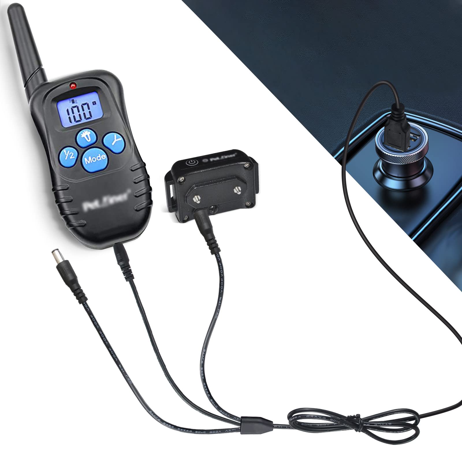 Shock Collar Charger Replacement For Petrainer Pet998Dbb, Nbju Tc-001 And Patpet P-Collar 320 Training Collar,4 In 1 Usb Chargin