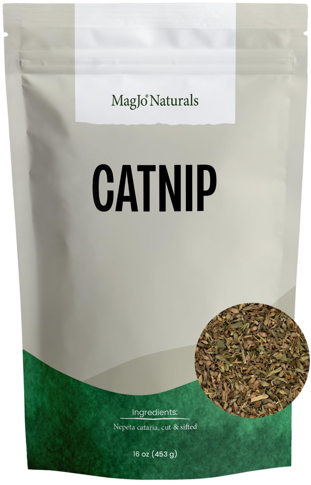 Magjo Naturals Farm Direct Catnip, Freshest Available, Bulk Bag (1 Pound)