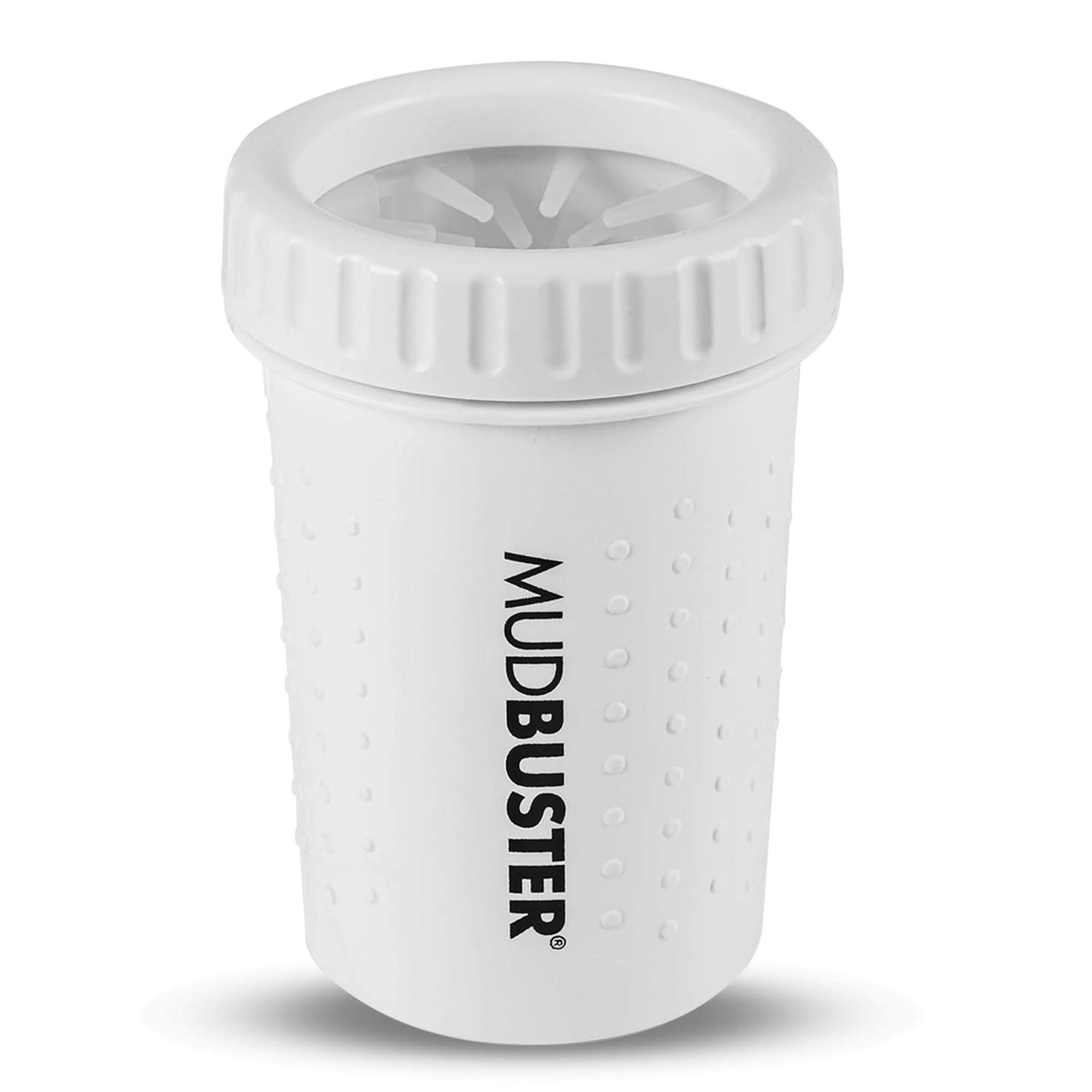 Dexas Mudbuster Portable Dog Paw Washer/Paw Cleaner, Medium, Bright White- Special Edition (Pw71032-22Wp)