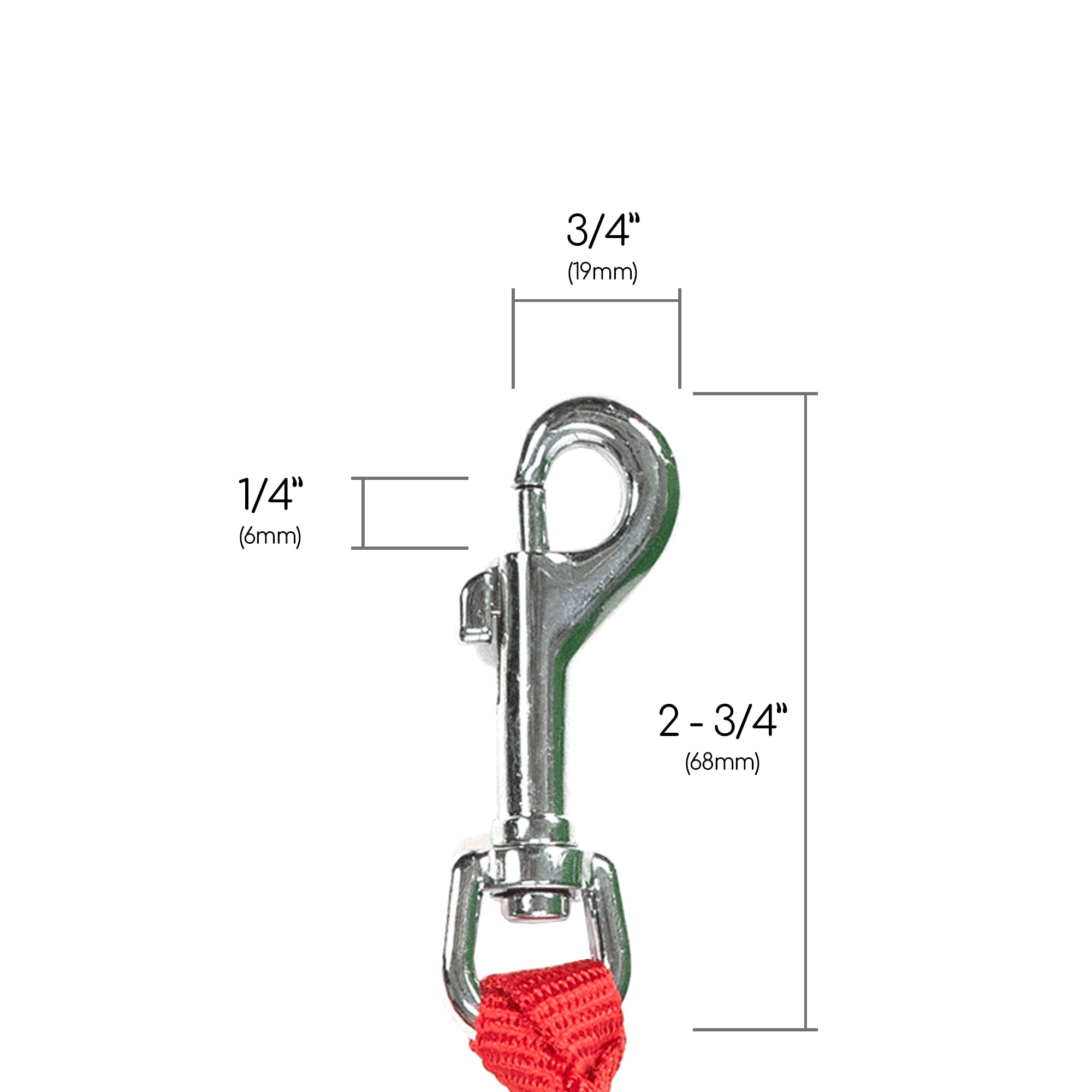 Caldwell's Pet Supply Co. Red Dual Dog Leash - Heavy Duty Tangle-Free Double Leash for Small, Medium, Large Dogs with Padded Handle