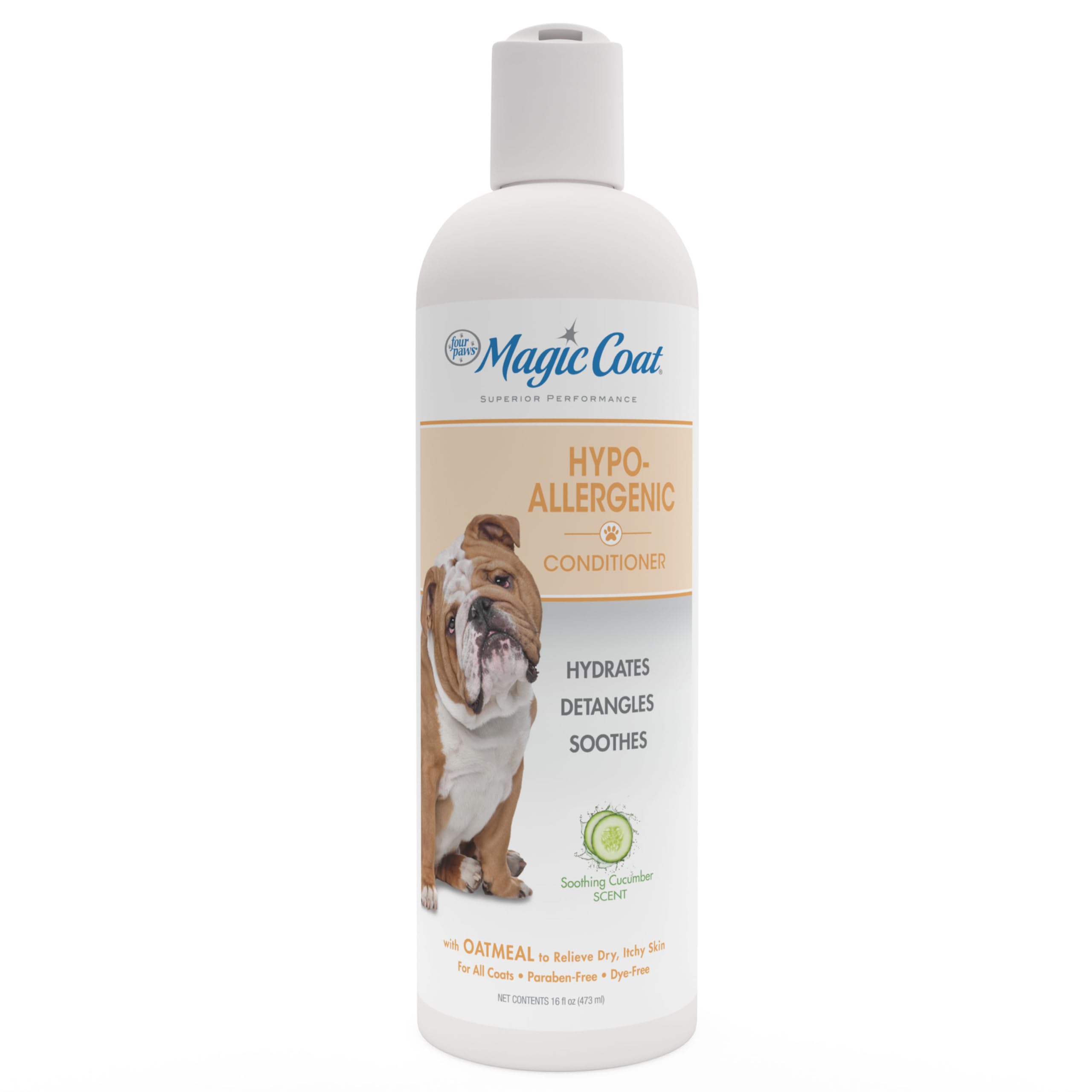Four Paws Magic Coat Dog Hypoallergenic Conditioner Hypoallergenic Dog Conditioner 16 Ounces (1 Count)