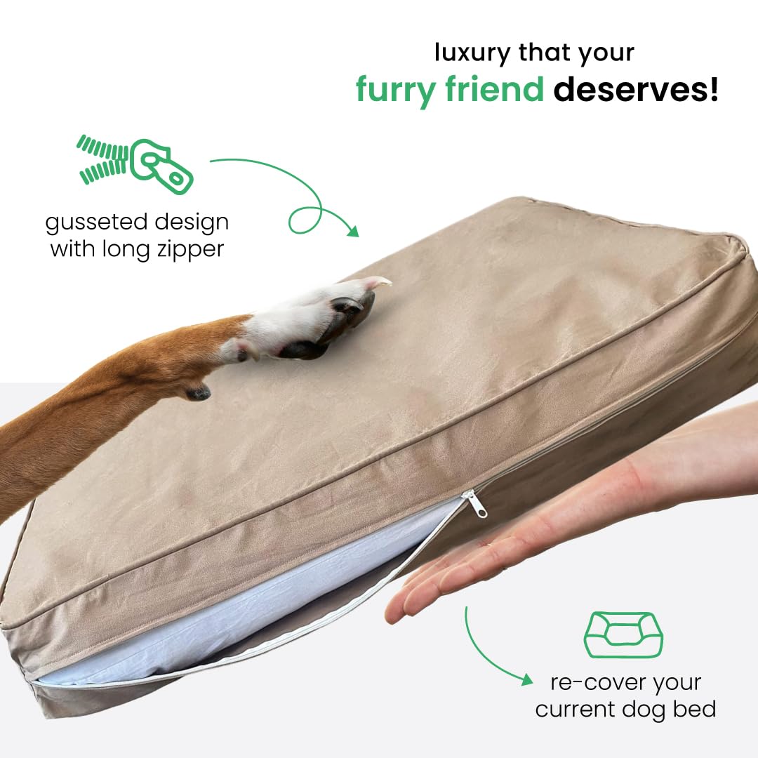 Molly Mutt Small Dog Bed Cover - Wild Horses Print - Measures 22   X27   X5 - 100% Cotton - Durable - Breathable - Sustainable -