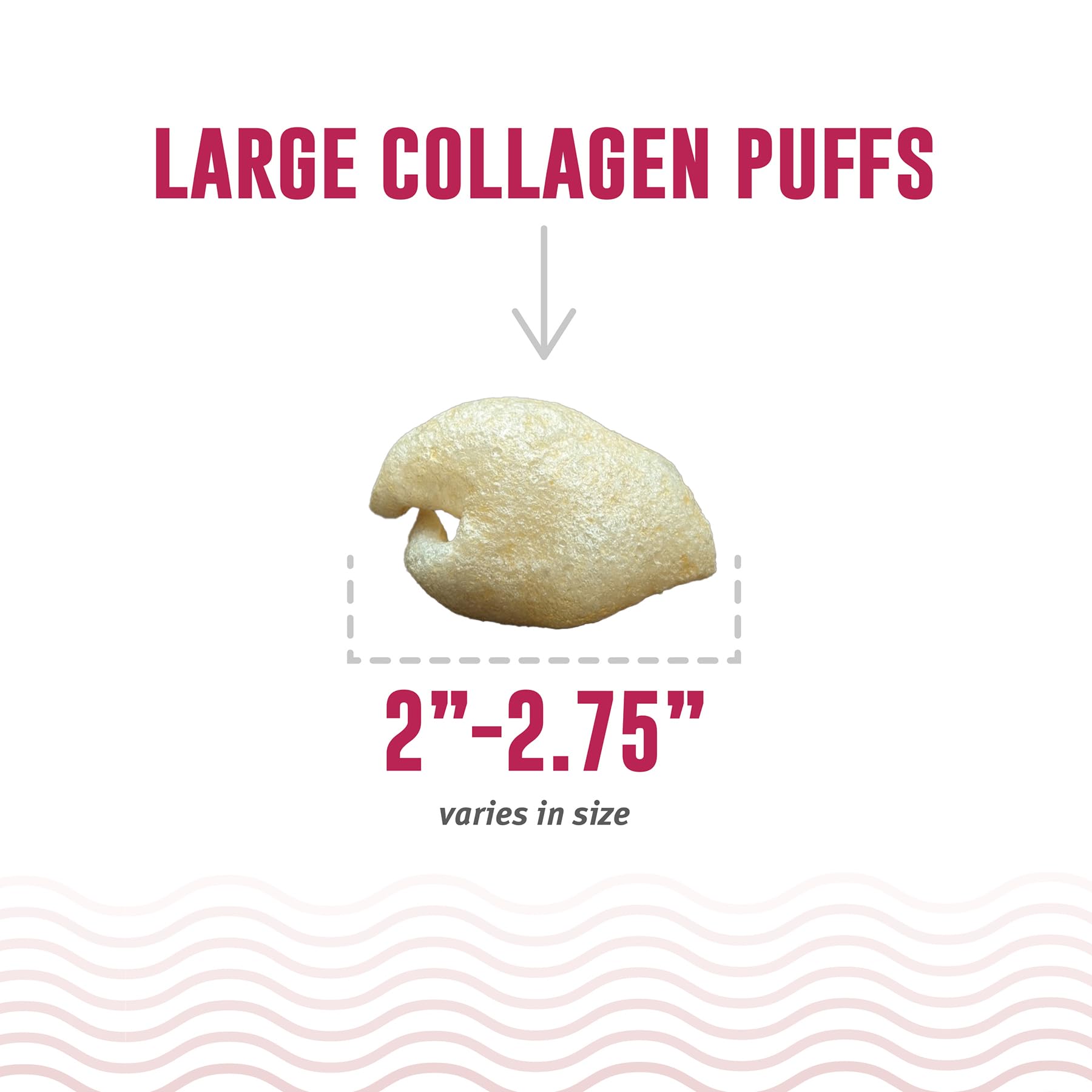 Icelandic+ Collagen Puffs: Baked Beef Collagen W/Dehydrated Kelp 2.5oz - Treats for Med-Lg Dogs, Crunchy Protein Bites