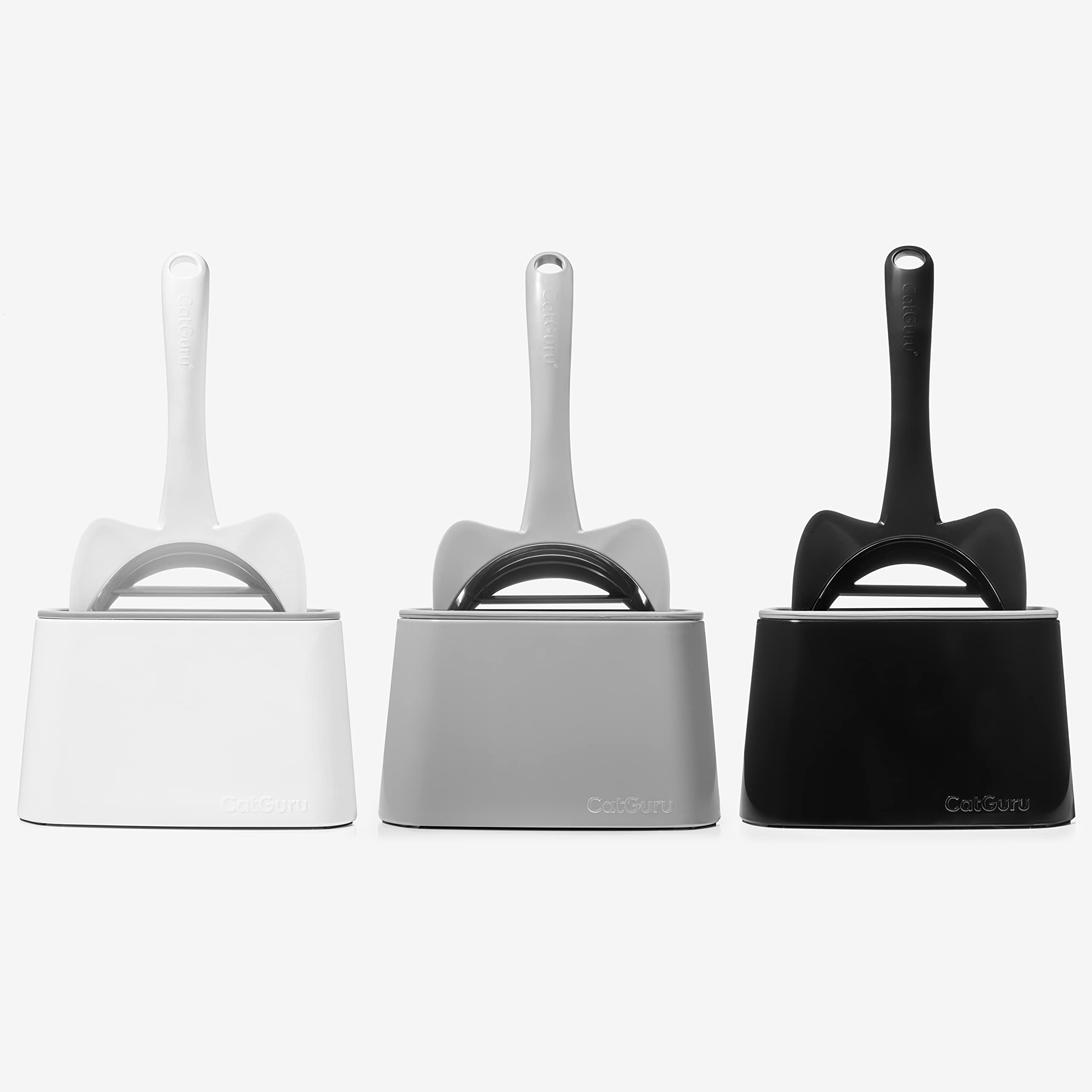 Catguru Cat Litter Scoop, Jumbo Litter Scoop, Litter Scooper With Deep Shovel & Long Handle, Super Fast Sifter, Durable Kitty Litter Scoop, Cat Stuff, Kitten Supplies (Gray)