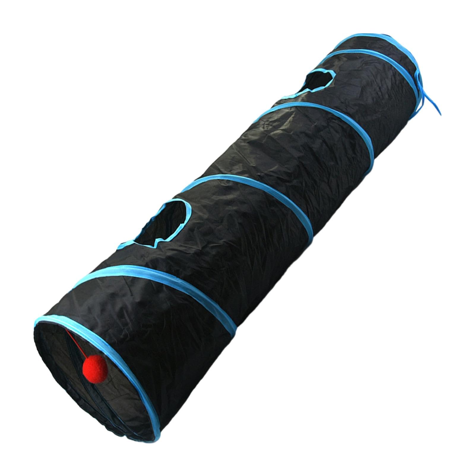 Ujeavette Cat Tunnel Tube With Toy Ball Tunnels Play Tent For Kitten Small Dog Rabbits