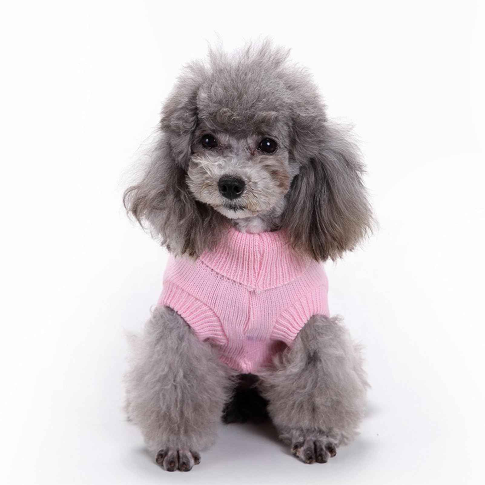 Chborchicen Small Dog Sweaters Knitted Pet Cat Sweater Warm Dog Sweatshirt Dog Winter Clothes Kitten Puppy Sweater (Xx-Small, Pi