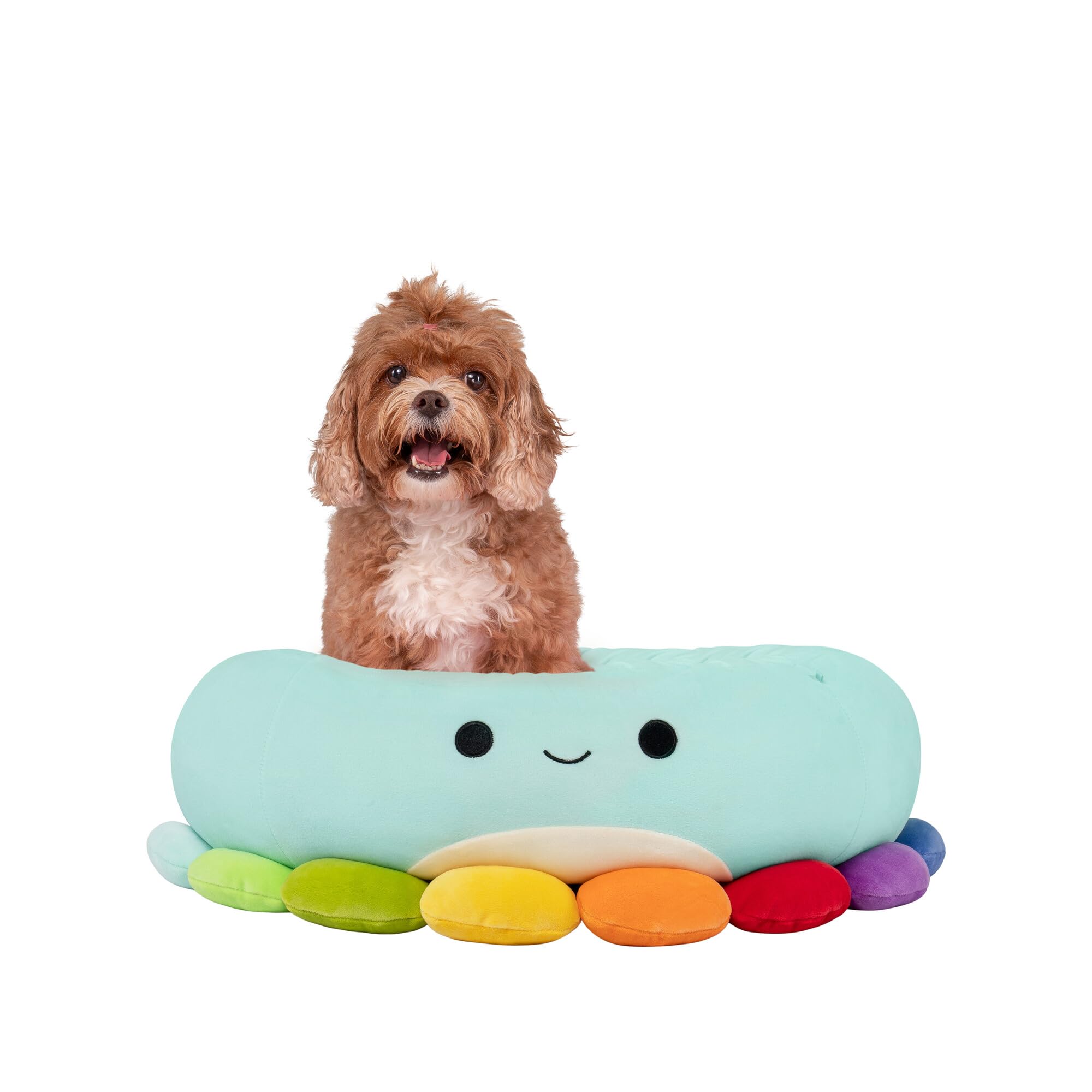 Squishmallows Original 24-Inch Jerrika The Octopus Pet Bed - Medium Sized Ultrasoft Official Plush Pet Bed