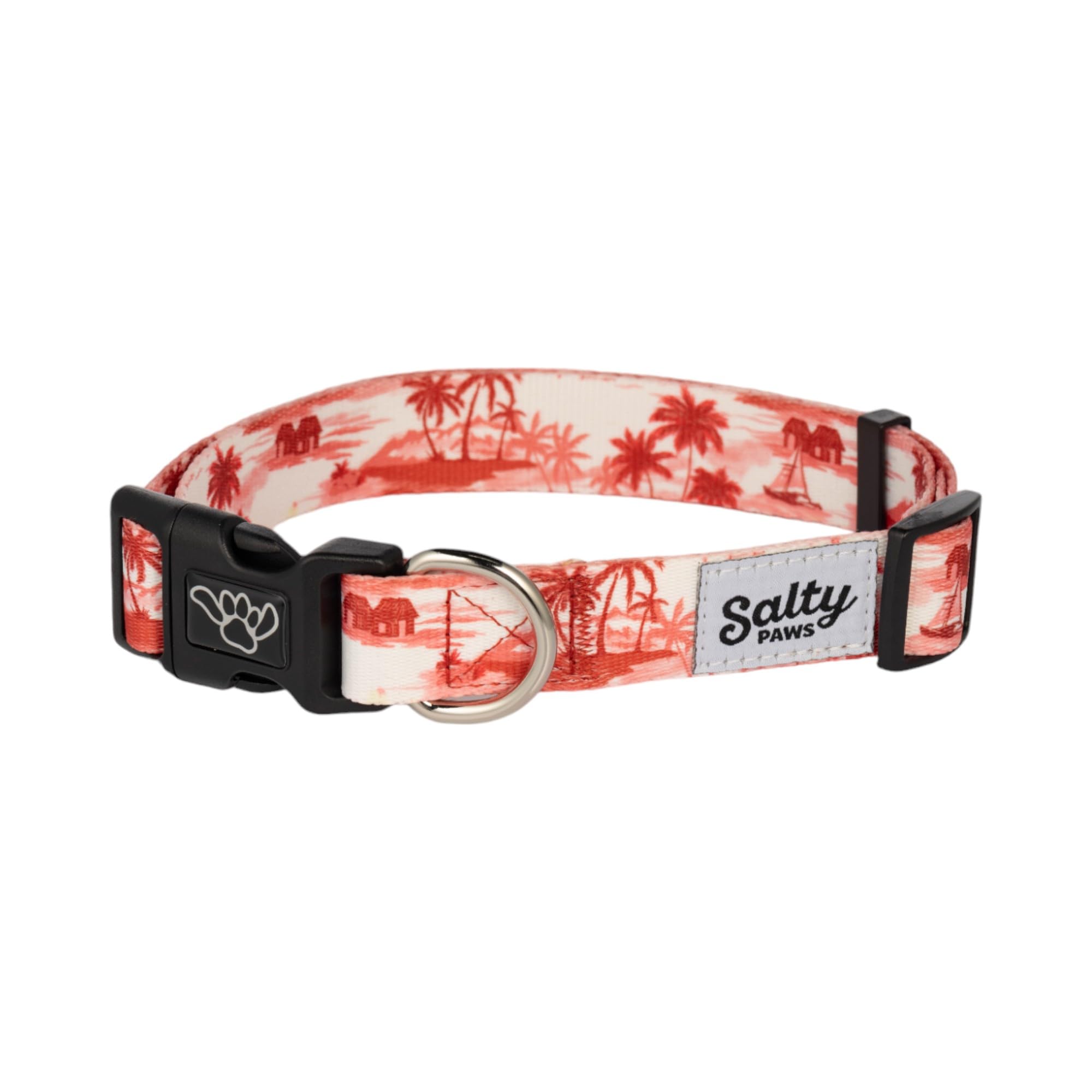 Shaka'S Salty Paws Boy & Girl Dog Collar Small Medium Large (Small Dog Collar Adj. 10-16'' For Dogs Up To 25 Lbs, Doggie Day Dre