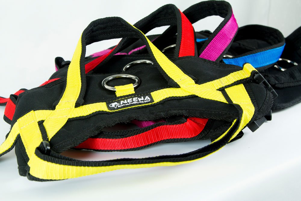 Neewa Utility Service Dog Harness (Small, Yellow):Padded Vest For Walking - Back Handle With Clip For Leash - Suggested With Our