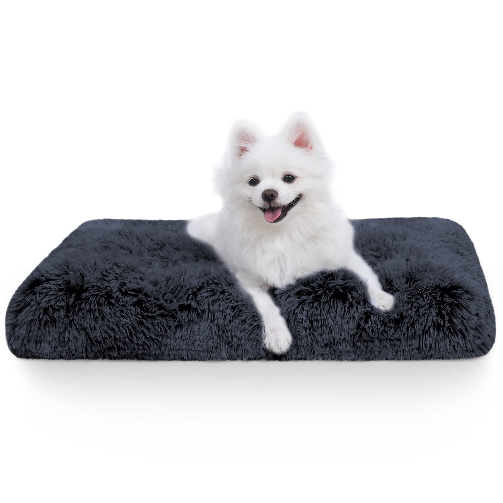 Vonabem Small Dog Crate Pad, Washable Crate Beds For Small Dogs & Cats, Plush Soft Pet Puppy Beds, Kennel Pad 24 * 18 Inch