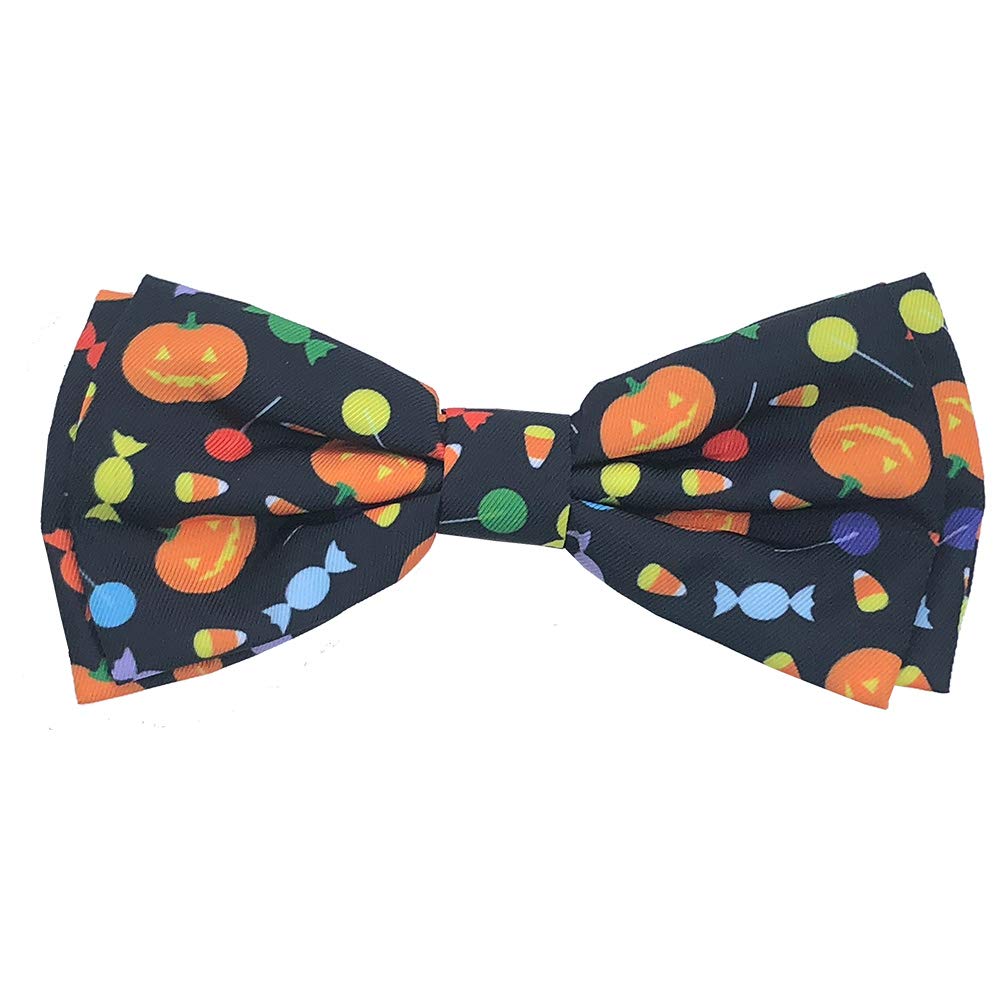 Huxley & Kent Bow Tie For Pets | Trick Or Treat (Large) | Halloween Bow Tie Collar Attachment | Fun Bow Ties For Dogs & Cats | Cute, Comfortable, And Durable | H&K Bow Tie