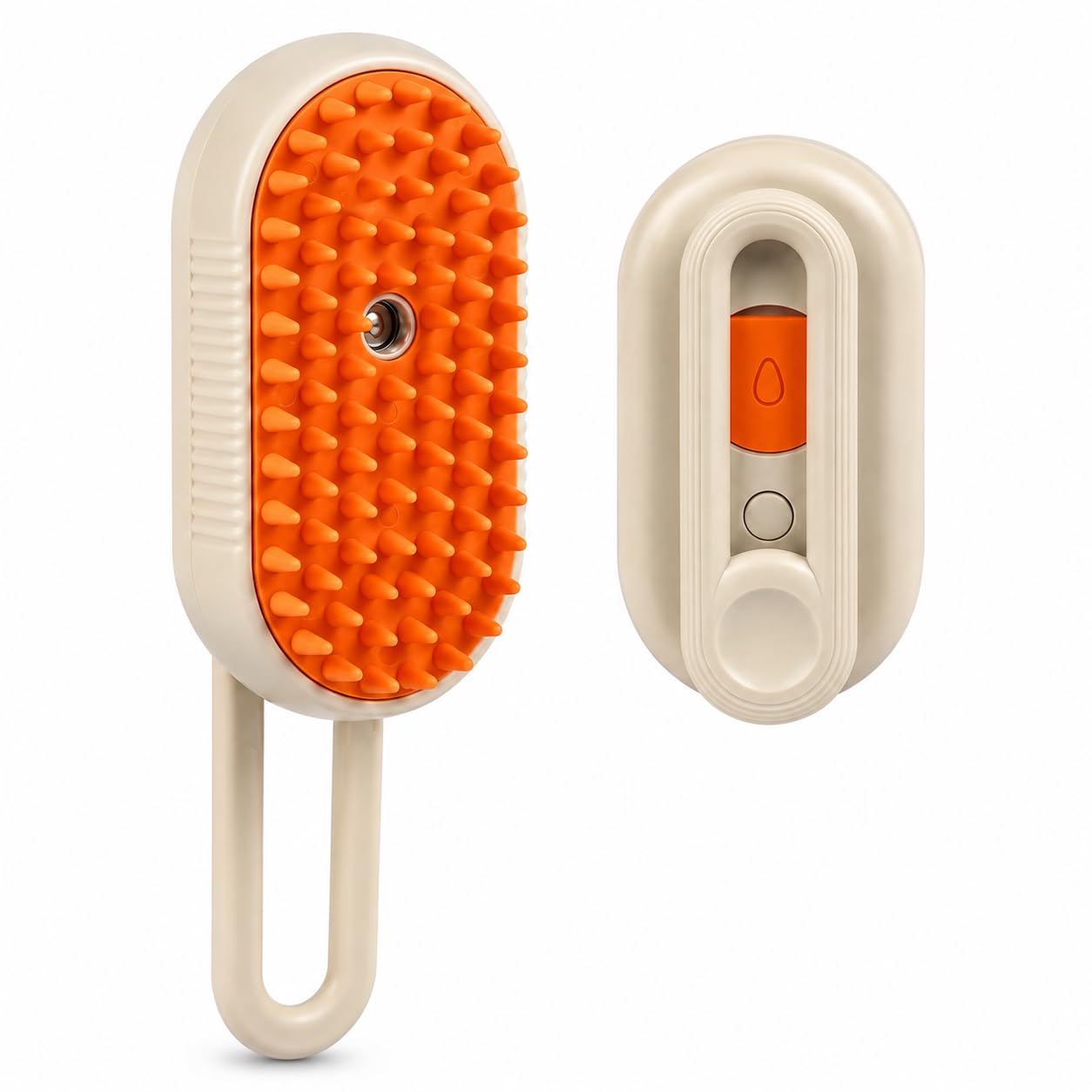 Kukku Traders 4In1 Cat & Dog Grooming Mist Brush, Usb Rechargeable, Self Cleaning, For Long & Short Hair