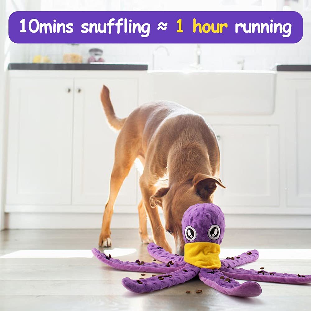 Dog Snuffle Toy Dog Enrichment Toys, Dogs Puzzle Games Interactive Puppy Toys Chew Toys Slow Feeder Game for Boredom Treat Dispe