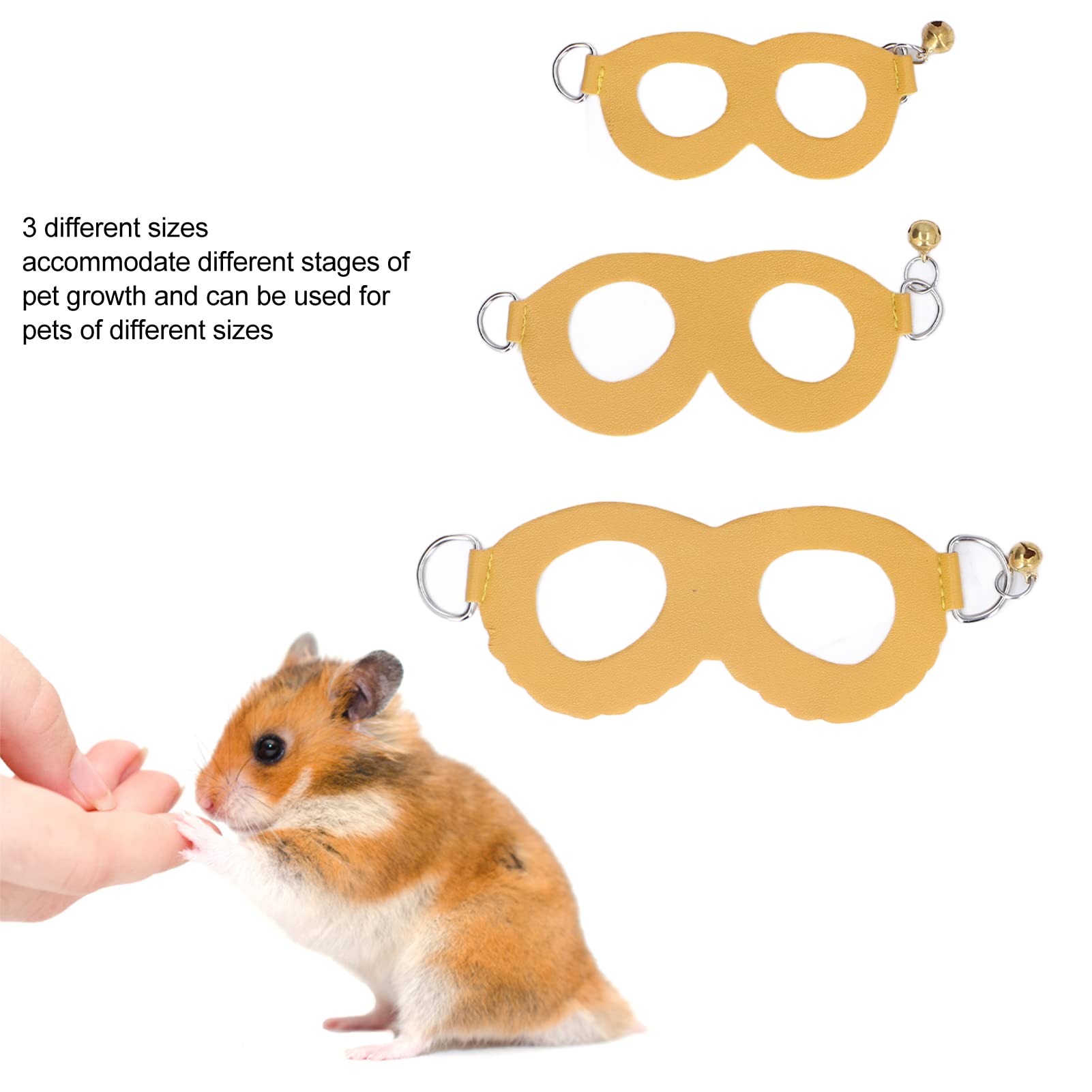 Hamster Harness Vest And Leash Set No Pulling Comfort Padded Vest Guinea Pig Striped Harness For Guinea Pigs, Hamster, Ferret, , Chinchilla Yellow