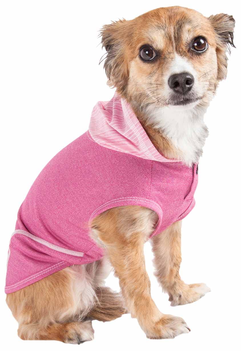 Pet Life ® Active 'Pull-Rover' Premium 4-Way Stretch Two-Toned Performance Sleeveless Dog T-Shirt Tank Top Hoodie