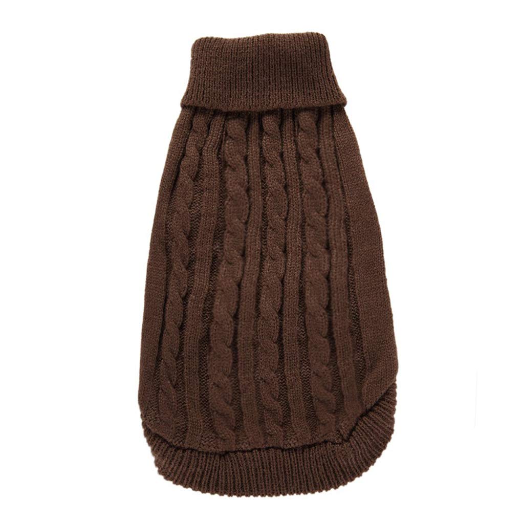 Dog Sweater, Warm Pet Sweater, Dog Sweaters For Small Dogs Medium Dogs Large Dogs, Cute Knitted Classic Cat Sweater Dog Clothes Coat For Girls Boys Dog Puppy Cat (Medium, Purple)