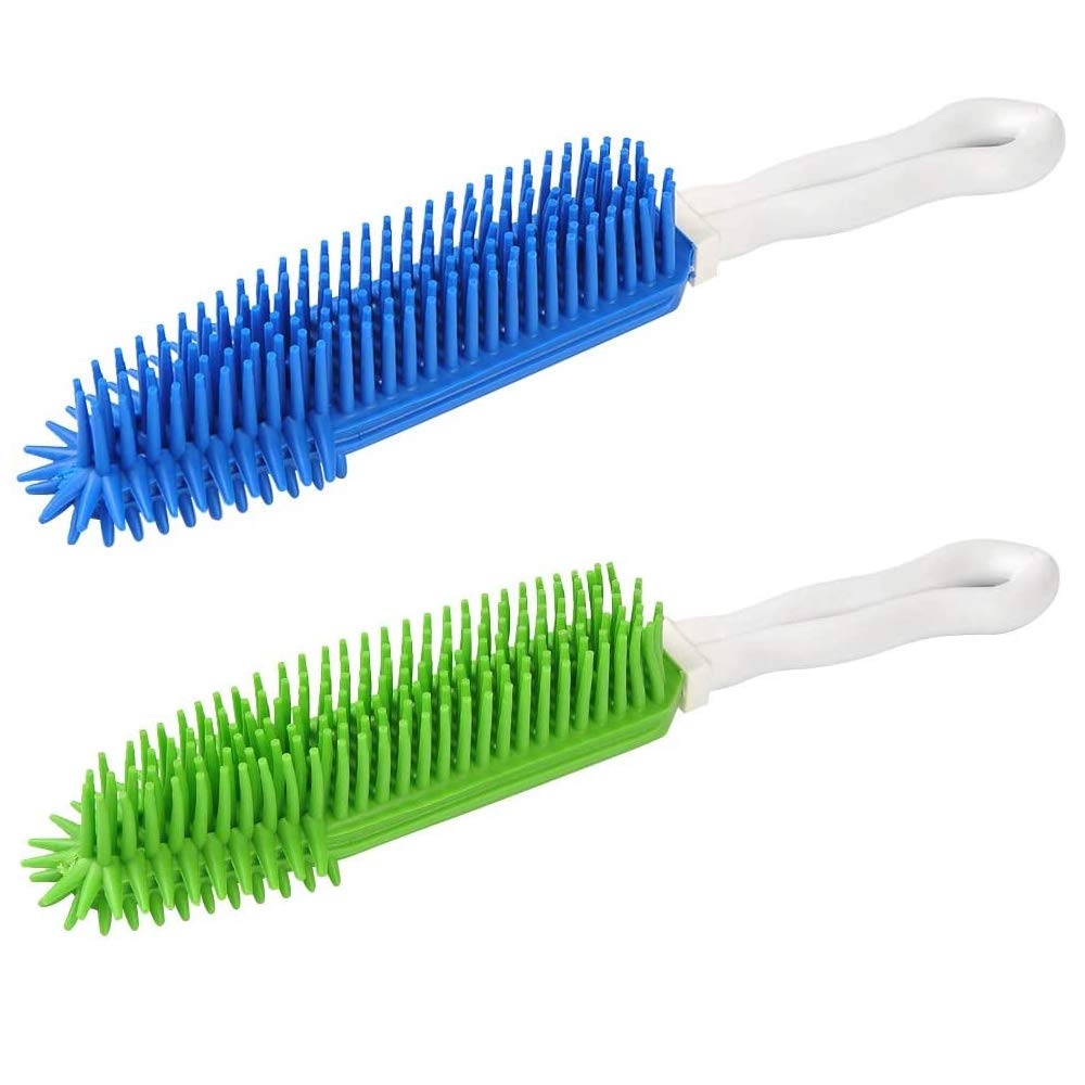 2 Pack Pet Hair Remover Rubber Portable Fluff Cleaner For Carpet Clothes Furniture Sofa Leather Car Seat Also Used As Dog Cat Ba