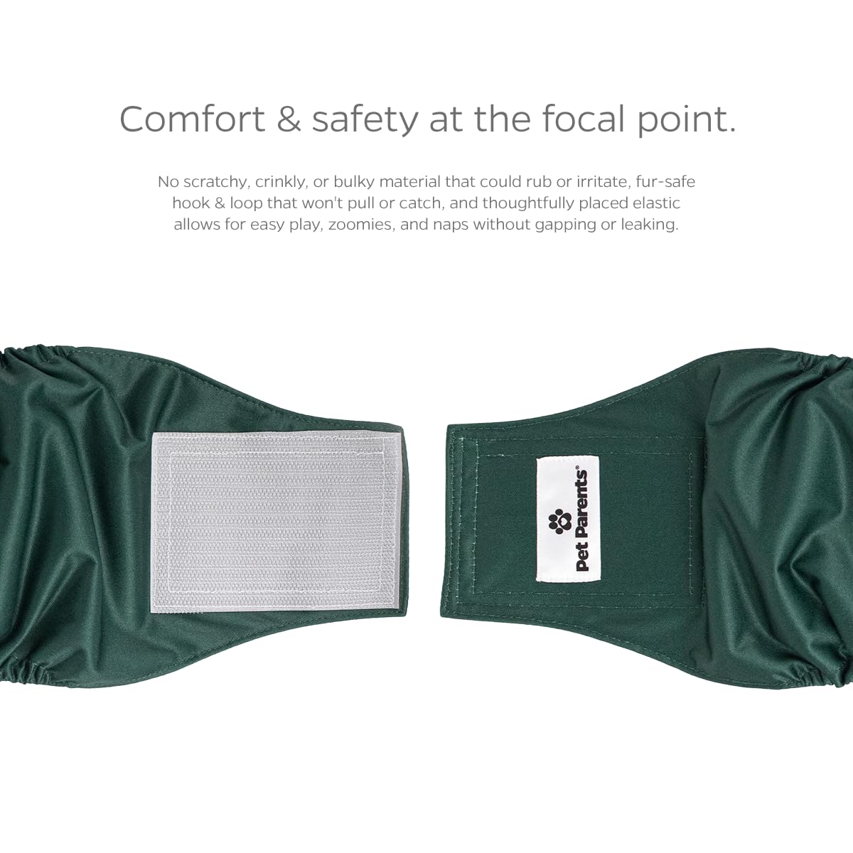 Pet Parents Premium Washable Belly Bands For Male Dogs & Extendrs, (3Pack) Of Male Dog Diapers & Male Dog Belly Bands, Color: Spruce, Size: Small Dog Diapers Male