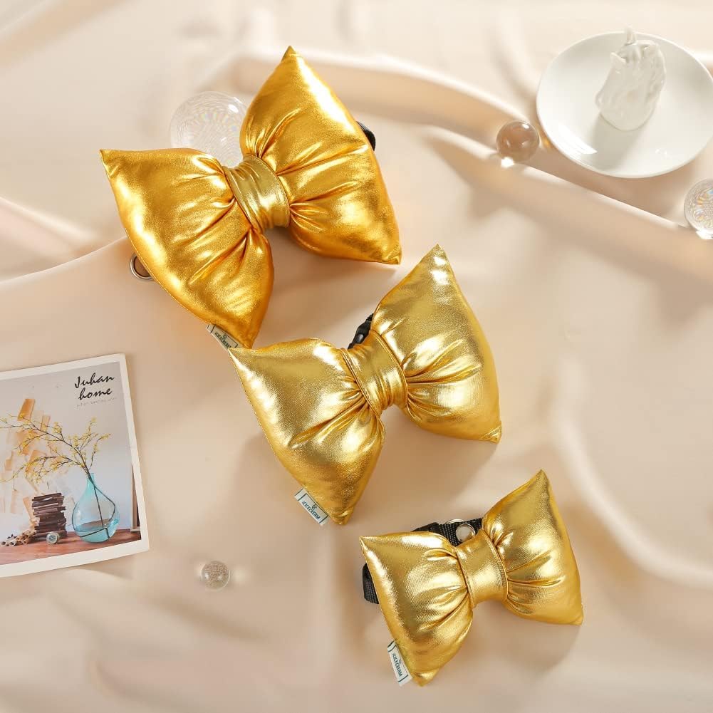 Dog Collar With Bowtie, Durable Detachable Adjustable And Comfortable Bow Tie Dog Collar For Small Dogs Puppies And Cats, Neck 9