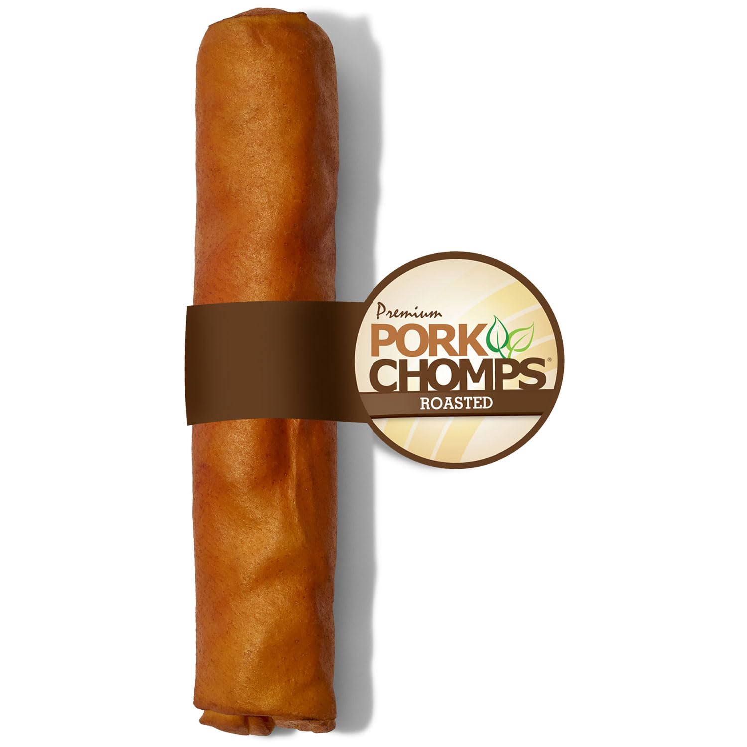 Pork Chomps Roasted Pork Skin Dog Chew, 8-inch Rolls, 1 Count